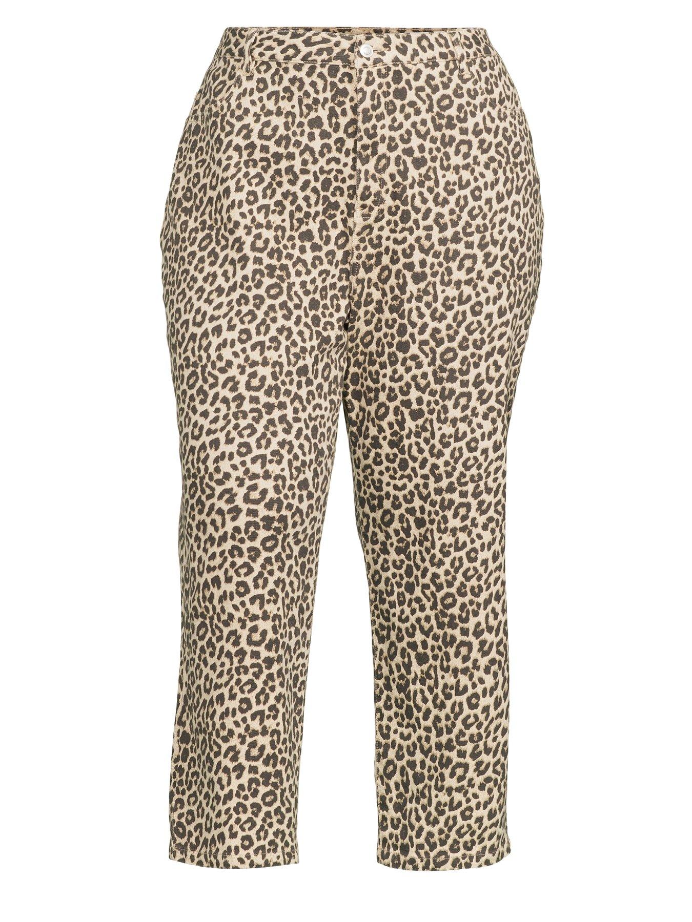 Image 7 of 7 of V by Very Curve Straight Leg Jean - Animal Print