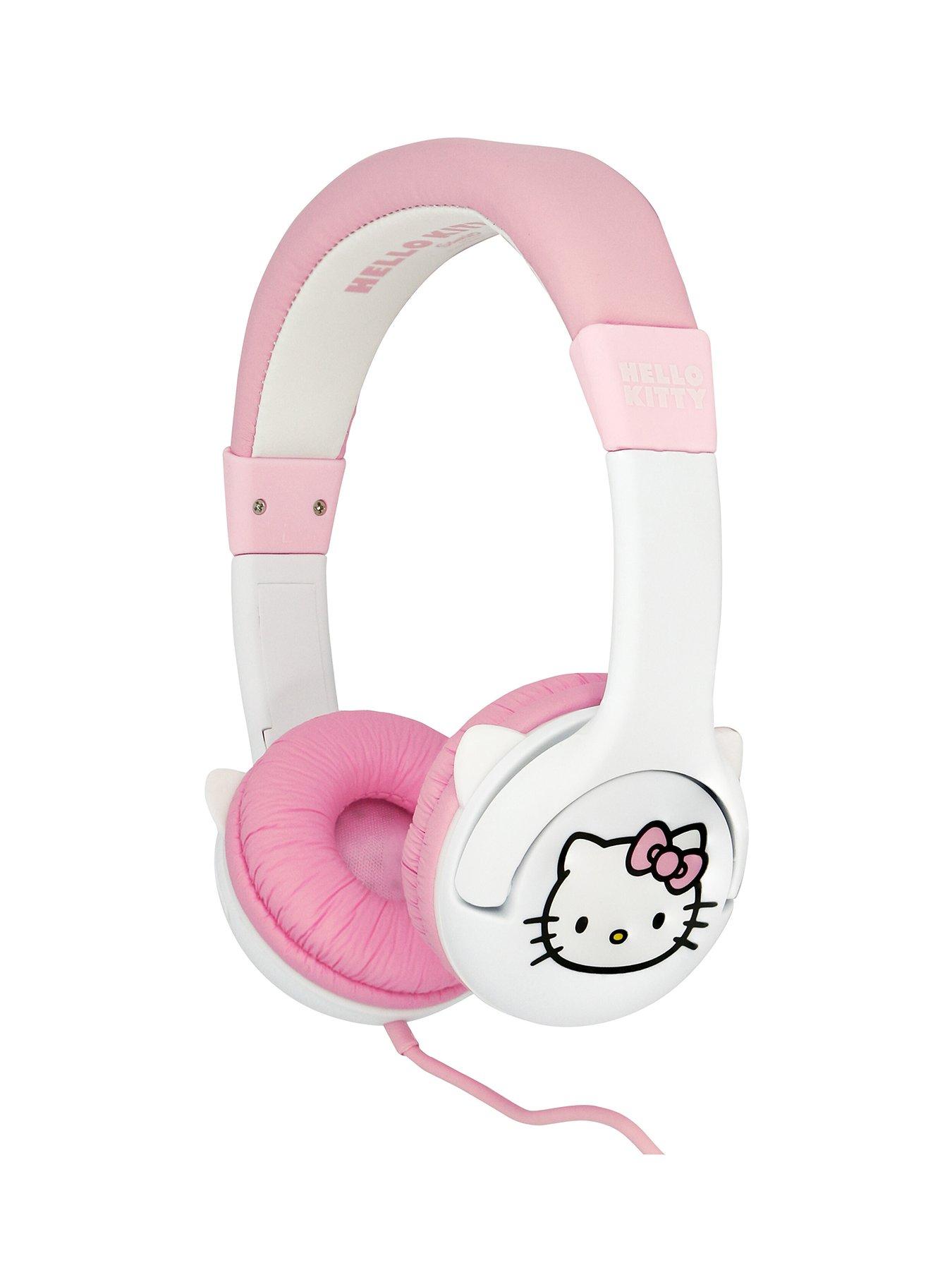 undefined rubber ears Children's headphones pink