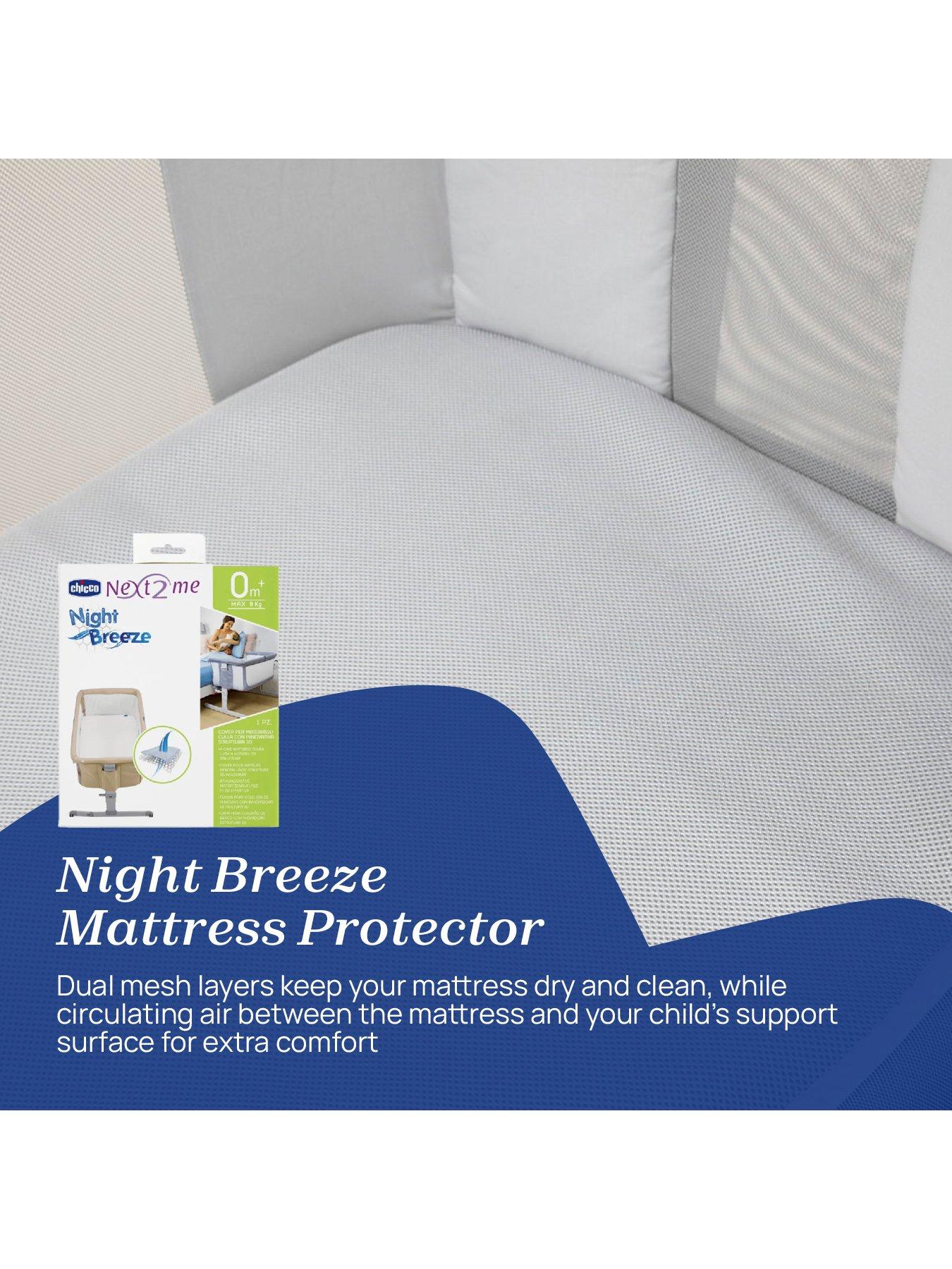  image of chicco-next2me-bedside-crib-mattress-protector-amp-2-fitted-sheets-grey-fox