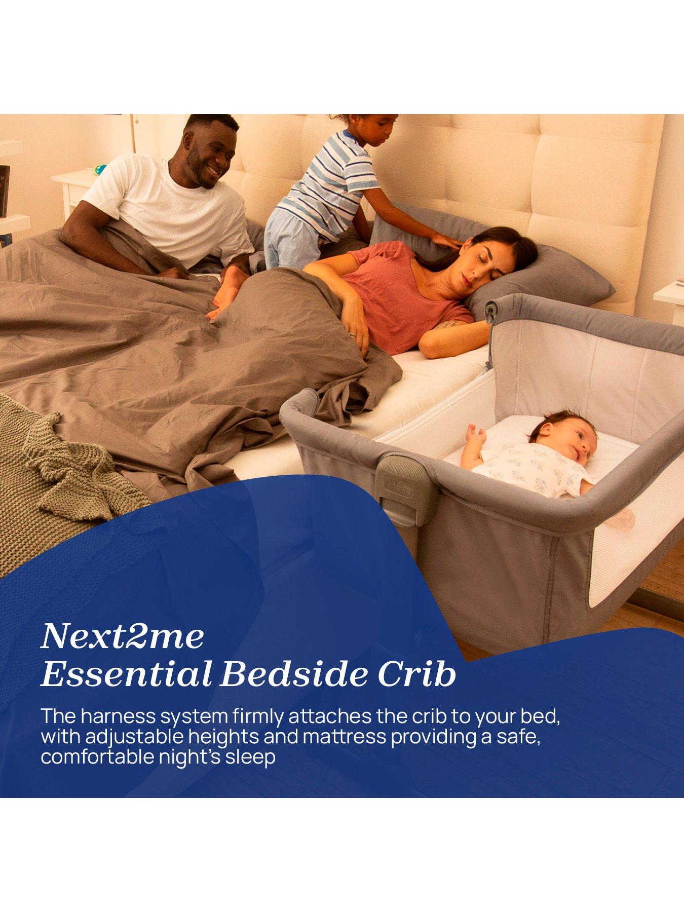  image of chicco-next2me-essential-crib-plush-bear-projector-amp-2-crib-sheets