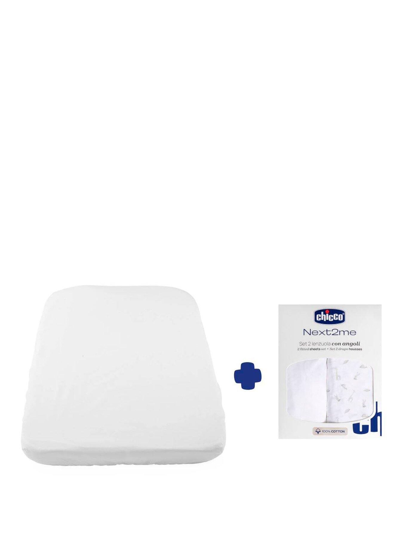 Chicco Next2Me Refresh Bundle, Replacement Mattress  &  2 Fitted Sheets, Air