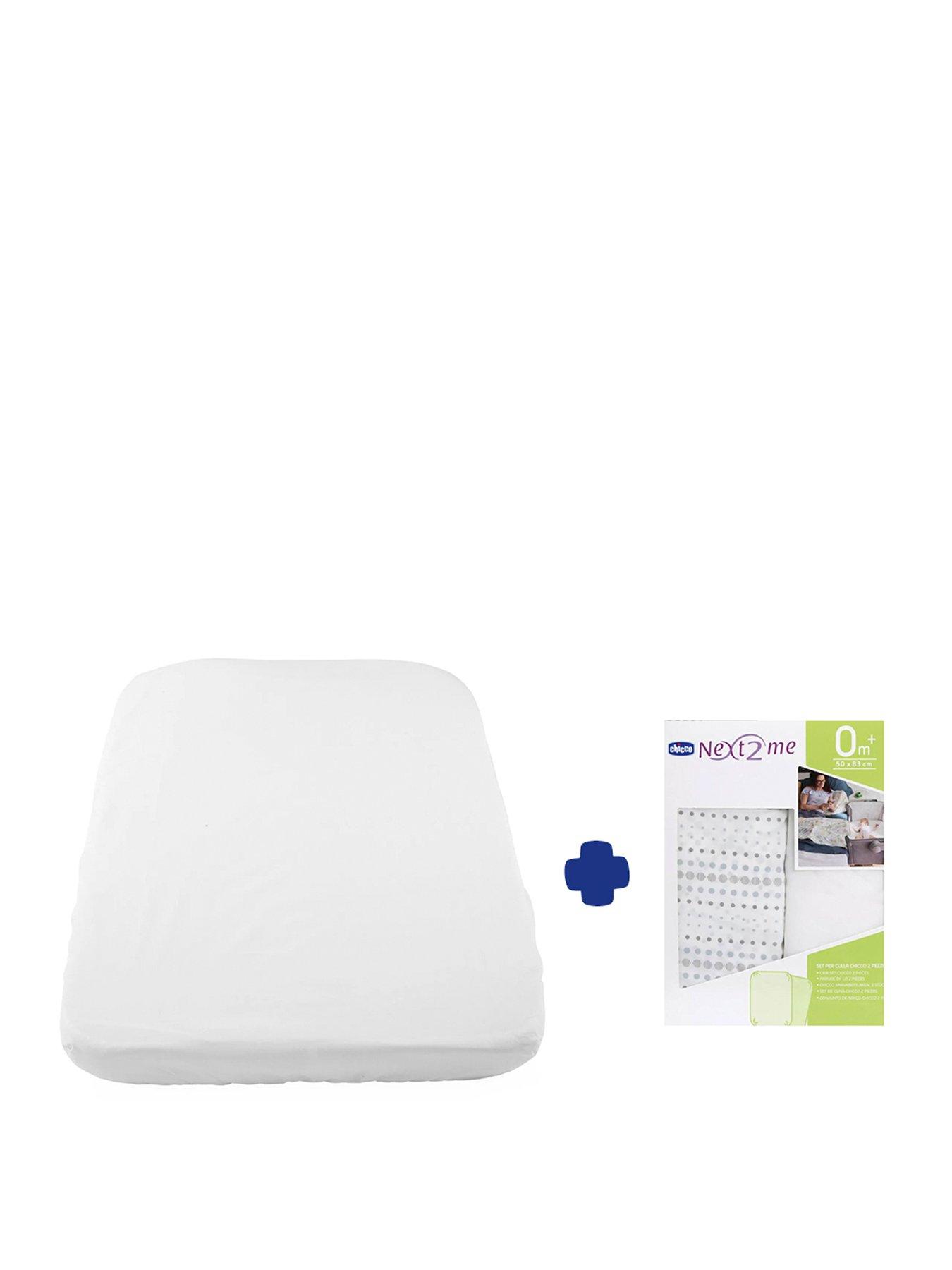 Image 1 of 6 of Chicco &nbsp;Next2Me Refresh Bundle, Replacement Mattress &amp; 2 Fitted Sheets, Air