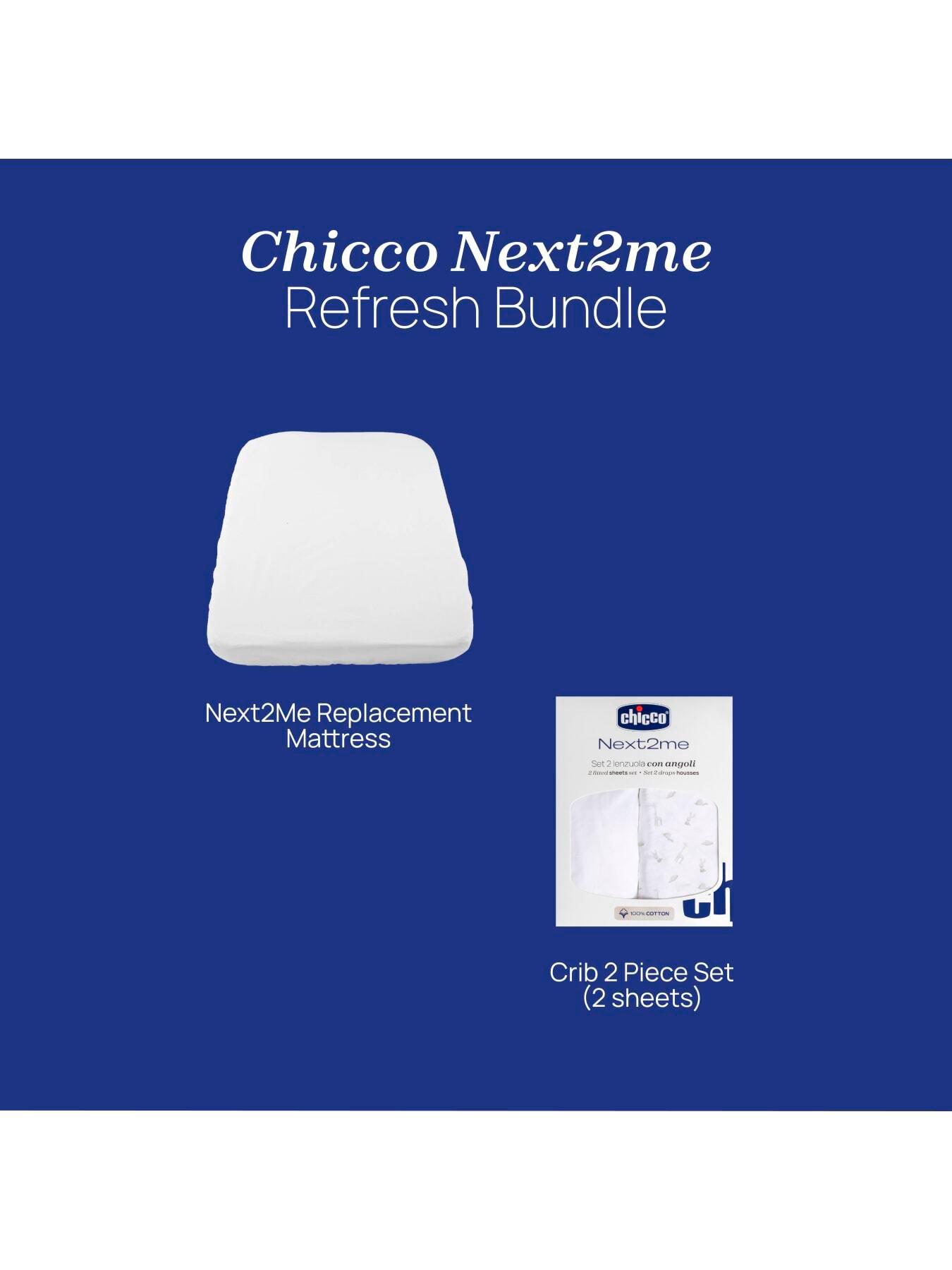 Image 3 of 6 of Chicco &nbsp;Next2Me Refresh Bundle, Replacement Mattress &amp; 2 Fitted Sheets, Air