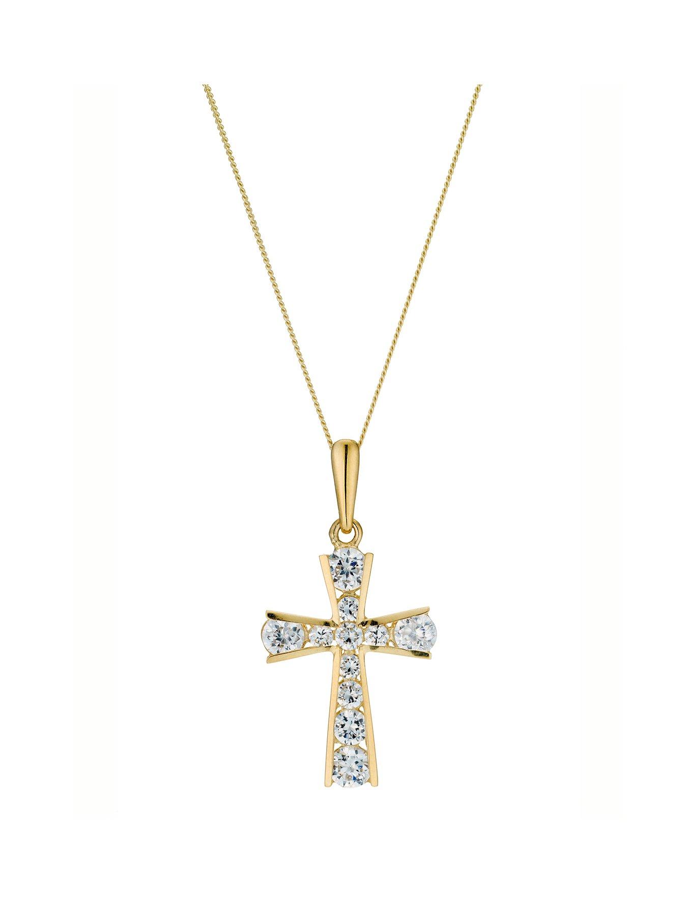 h-samuel-9ct-yellow-gold-necklace-16-inch-necklace-with-crucifix-pendant