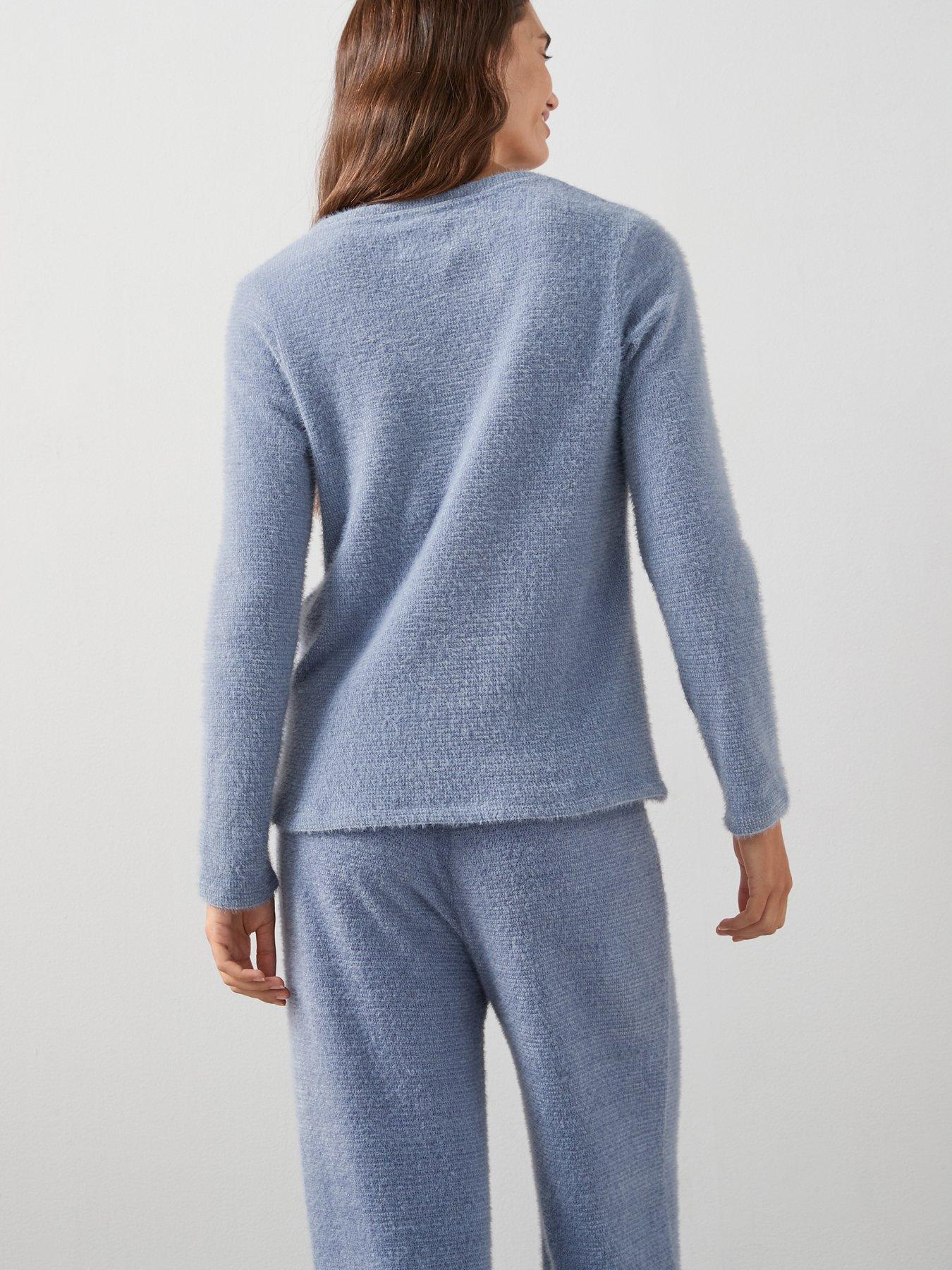 Image 5 of 6 of The Very Collection Soft Touch Knit Long Sleeve Top And Wide Leg Pj Set