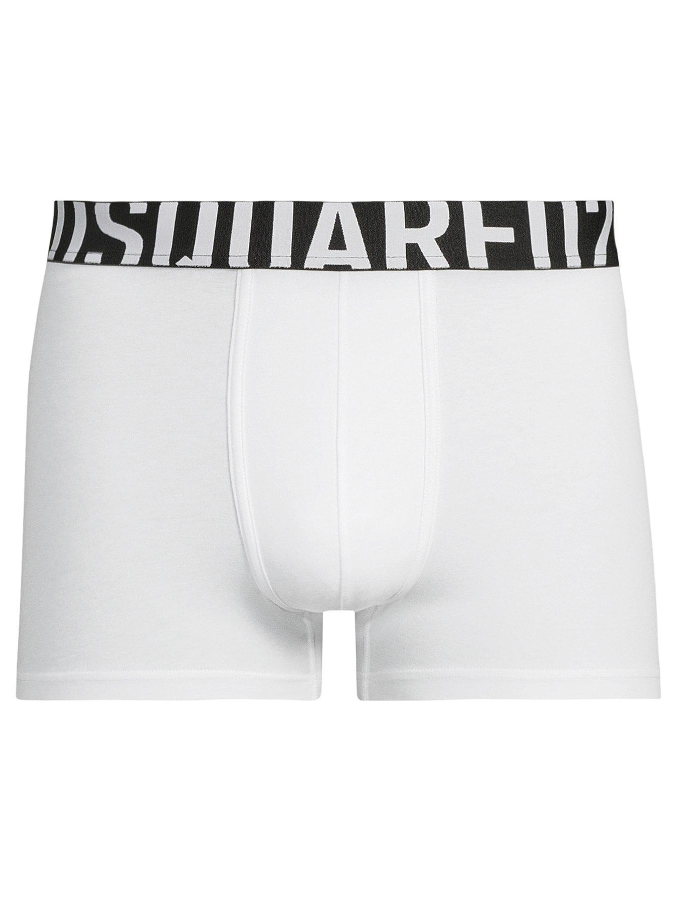 Dsquared2 Dsquared Stretch Cotton Logo Trunks - White