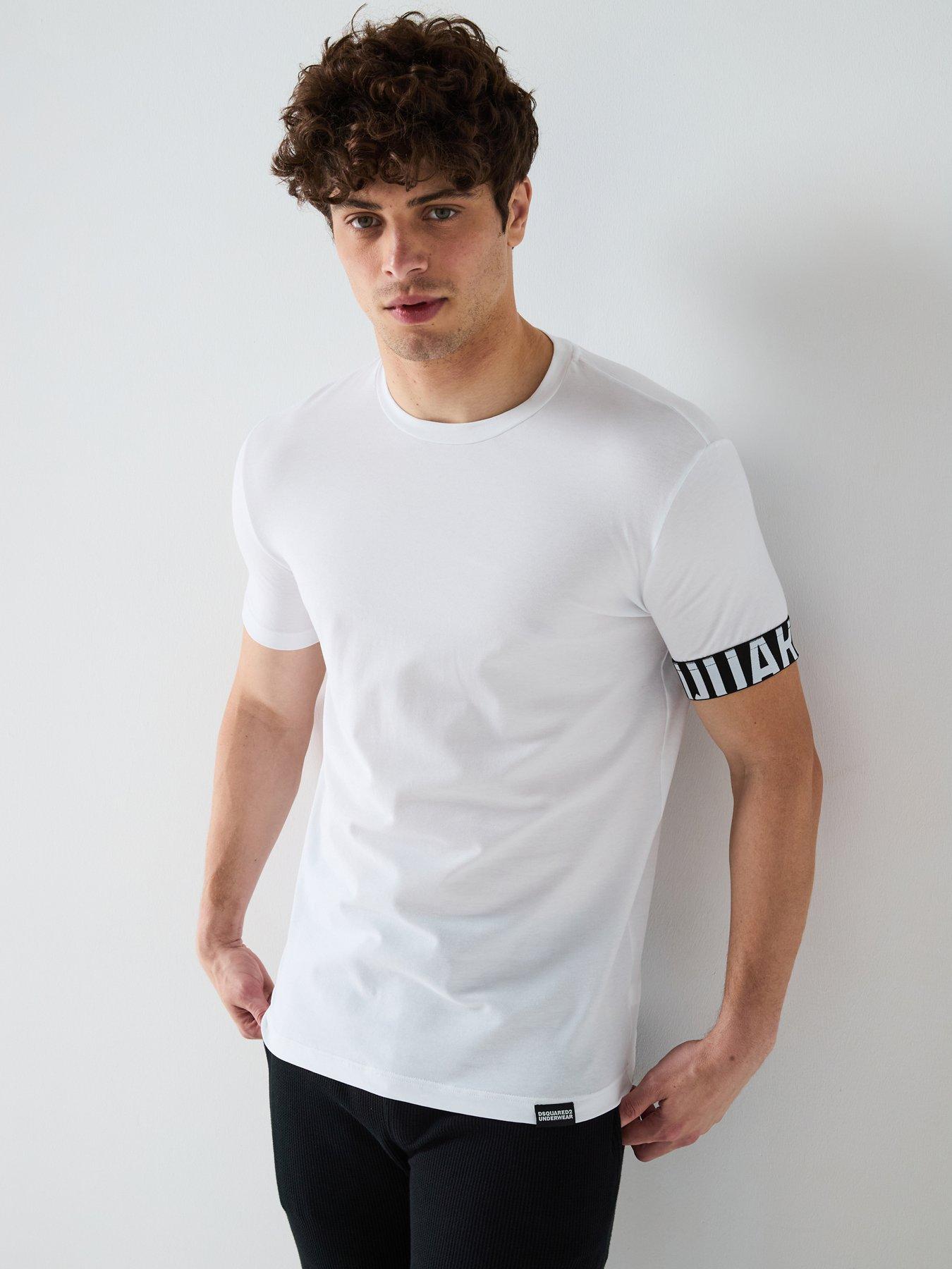 front image of dsquared2-dsquared-stretch-cotton-crew-neck-t-shirt-white