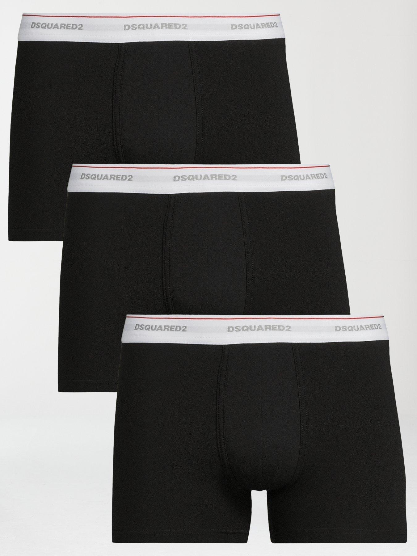 dsquared2-dsquared-stretch-cotton-3-pack-of-trunks-black