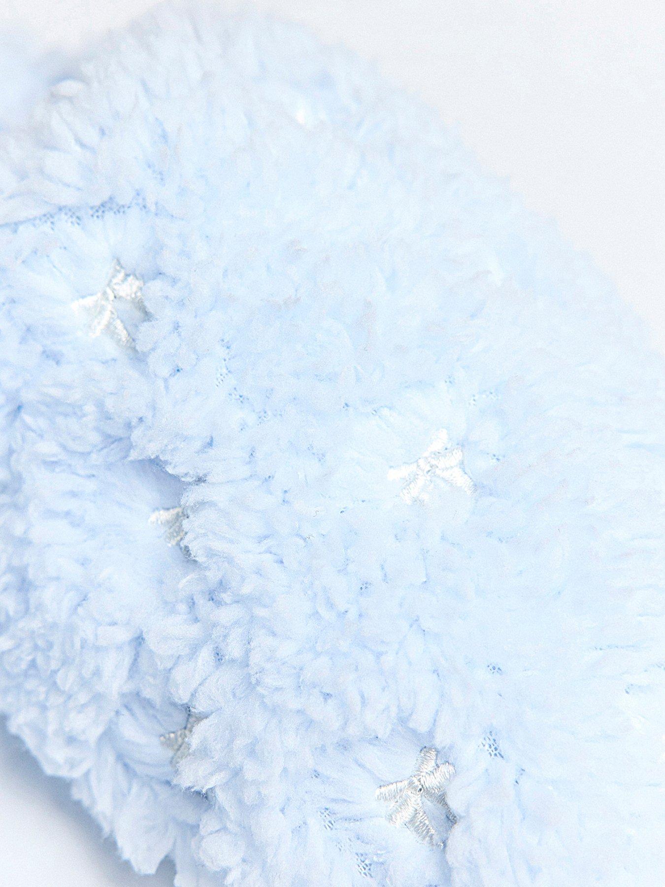  image of boux-avenue-bow-embroidered-slipper-mule-powder-blue
