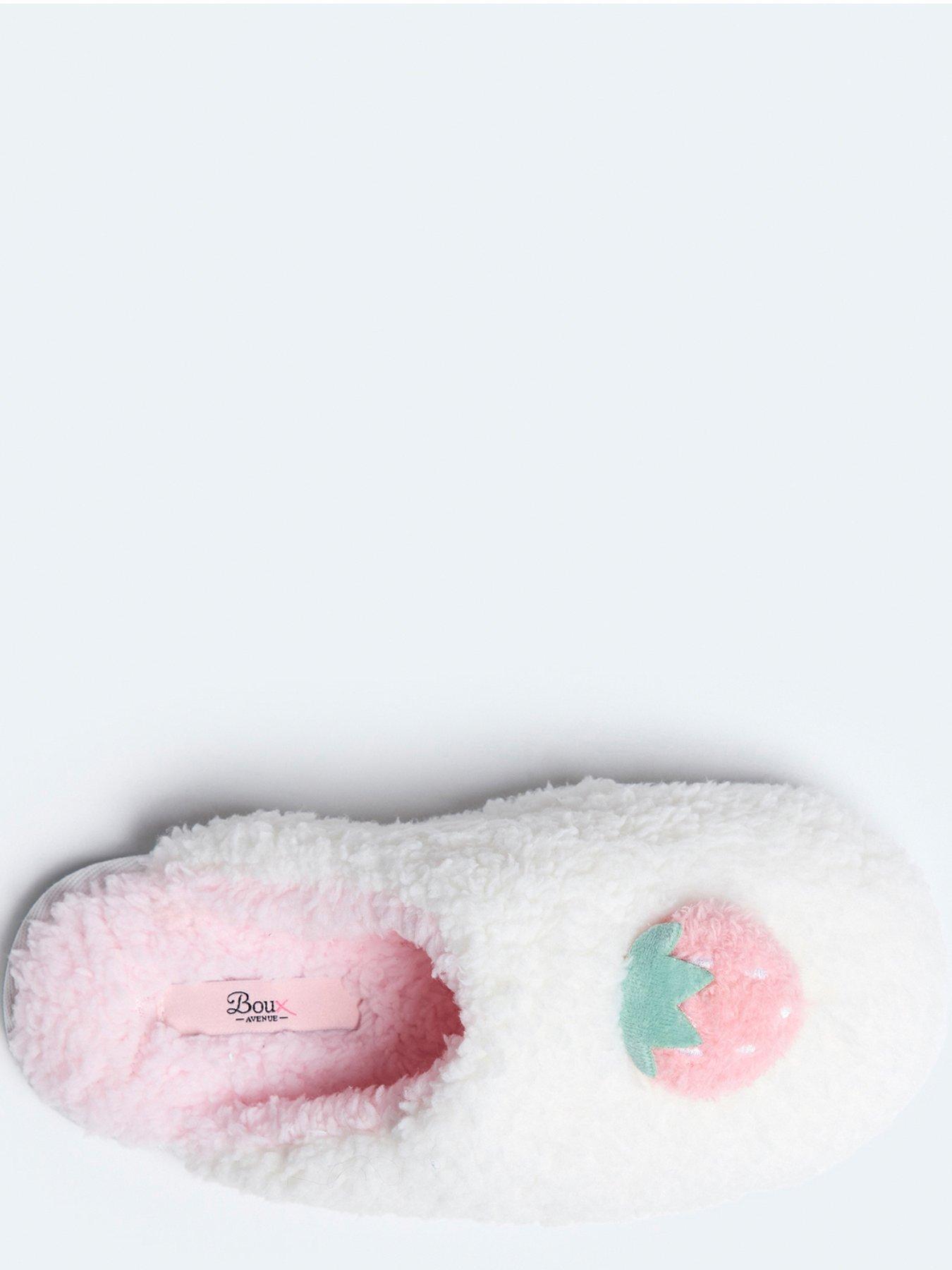  image of boux-avenue-strawberry-slipper-mule-ivory-mix