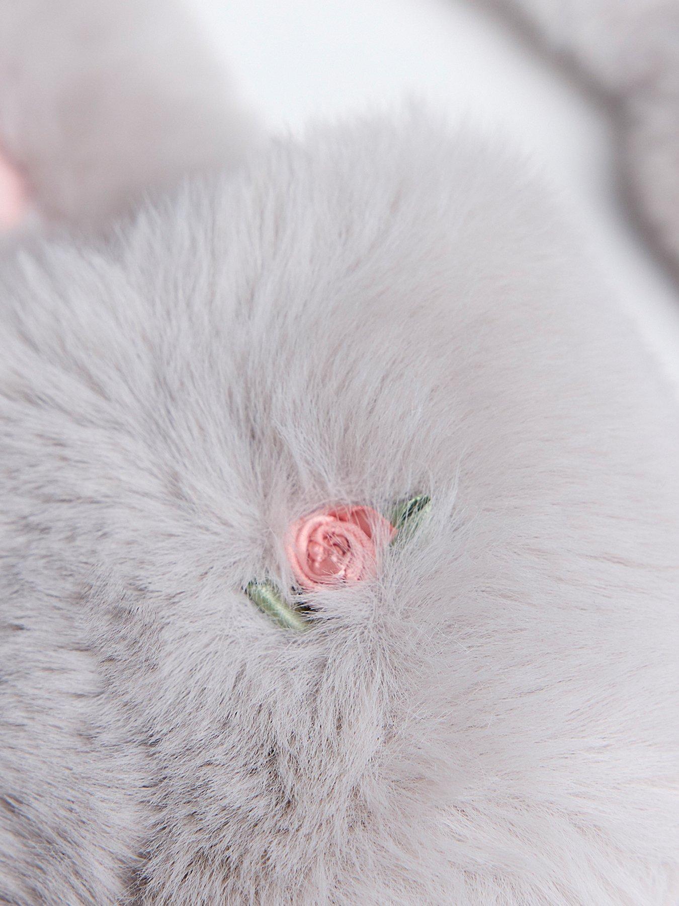  image of boux-avenue-rosebud-slider-slipper-grey