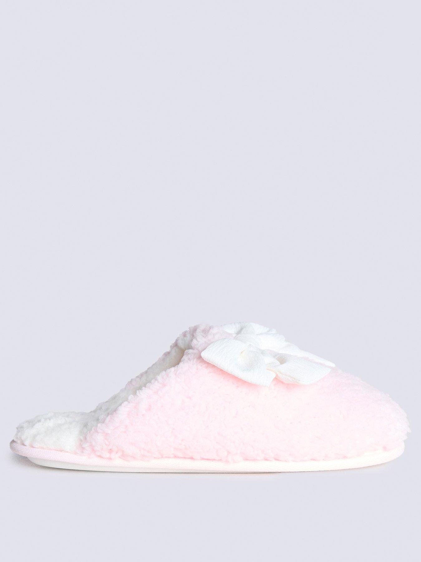 stillFront image of boux-avenue-boux-avenue-pretty-bow-mule-pink-mix