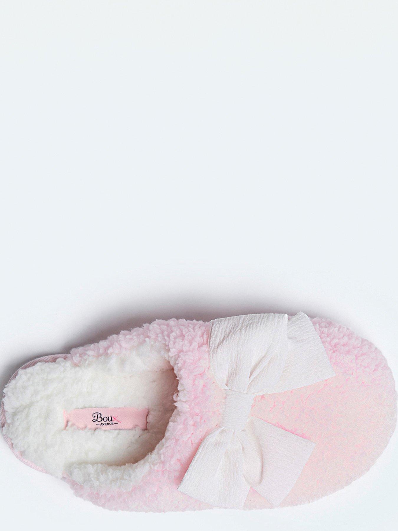  image of boux-avenue-boux-avenue-pretty-bow-mule-pink-mix