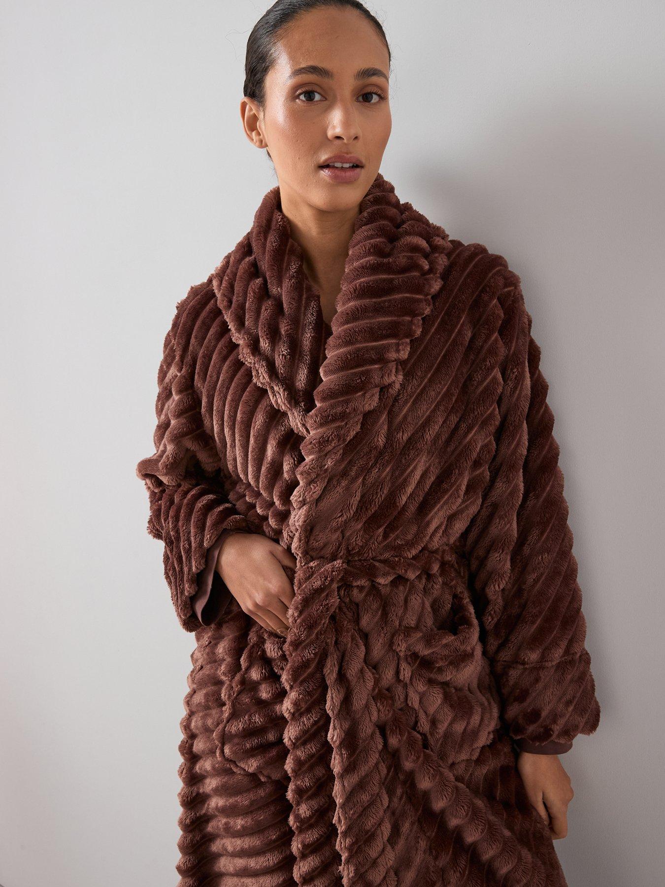 Image 4 of 5 of The Very Collection Textured Dressing Gown