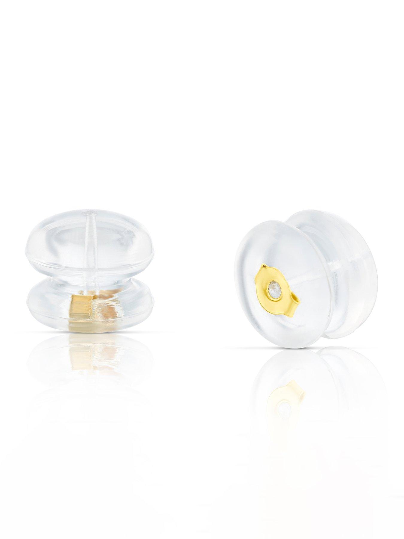  image of h-samuel-9ct-yellow-gold-earrings-pave-stud-earrings