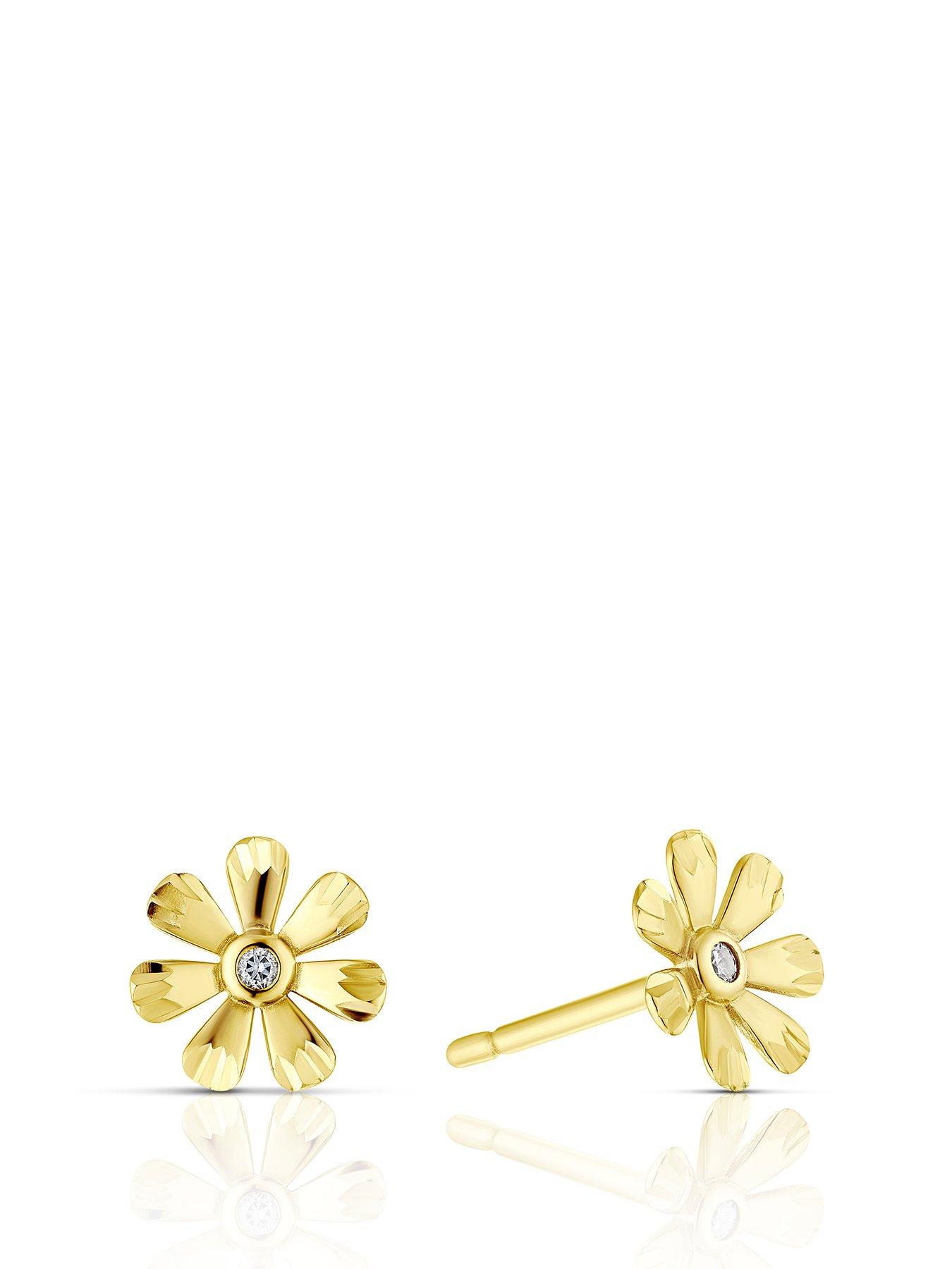 h-samuel-9ct-yellow-gold-earrings-flower-stud-earrings