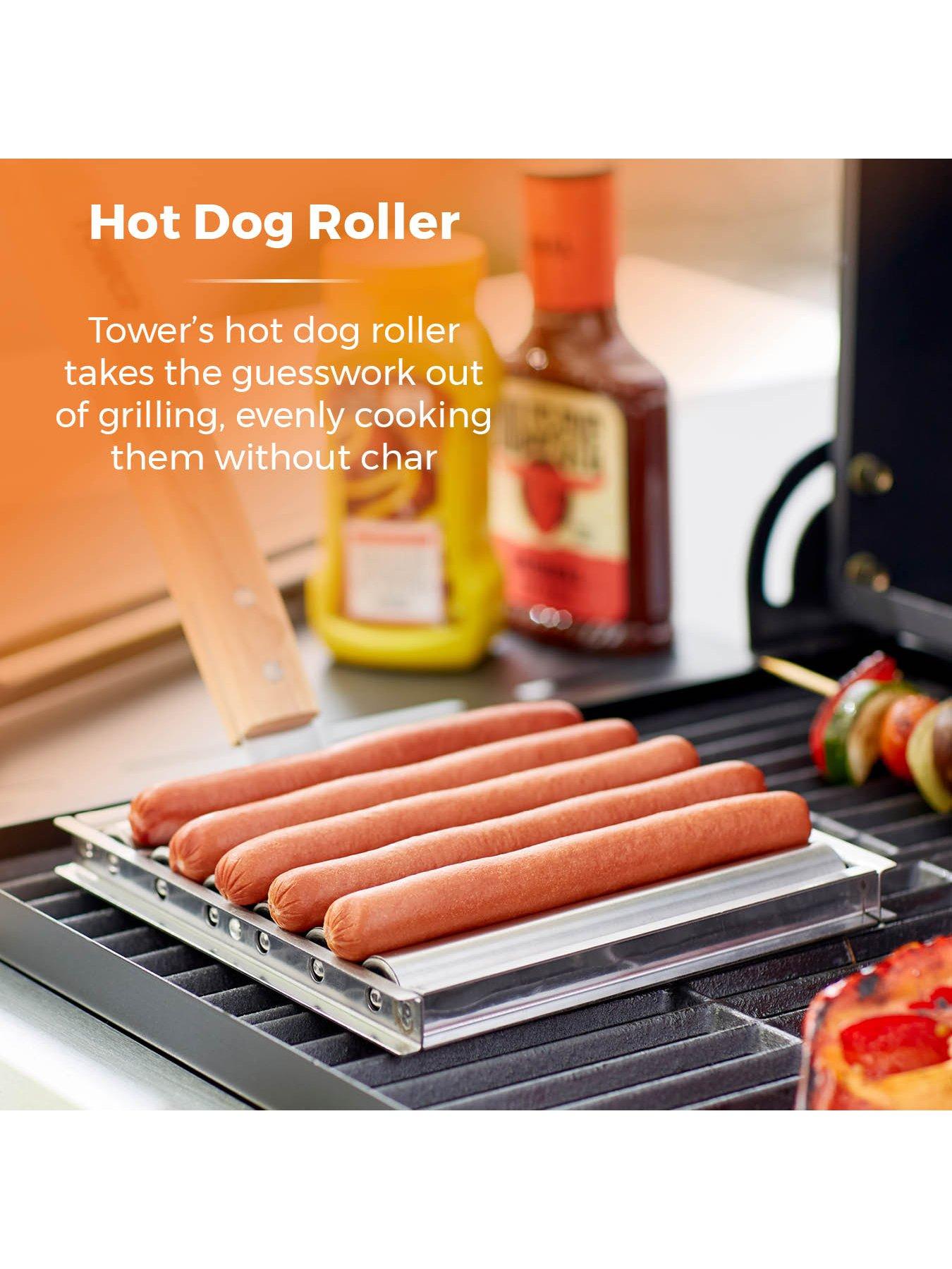  image of tower-multi-function-spatula-and-hot-dog-roller-burger-and-hot-dog-bundle