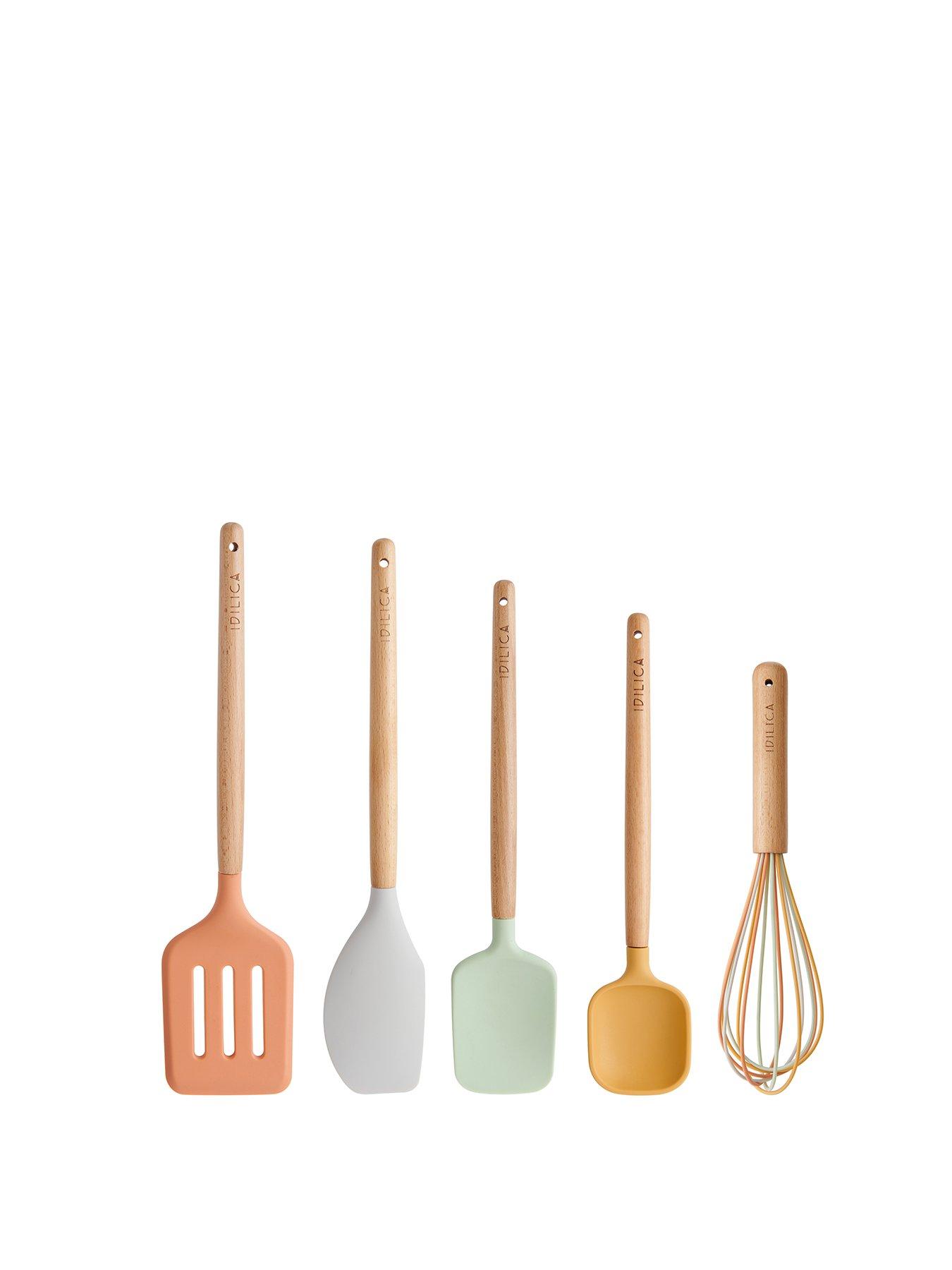  image of kitchencraft-idilica-kitchen-tools-and-utensil-holder-set