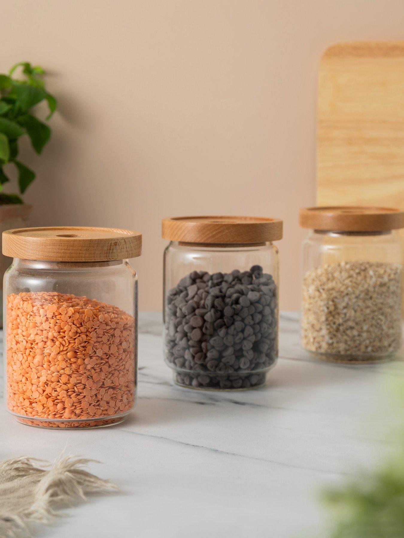 kitchencraft-idilica-500ml-glass-storage-jars-set-of-3