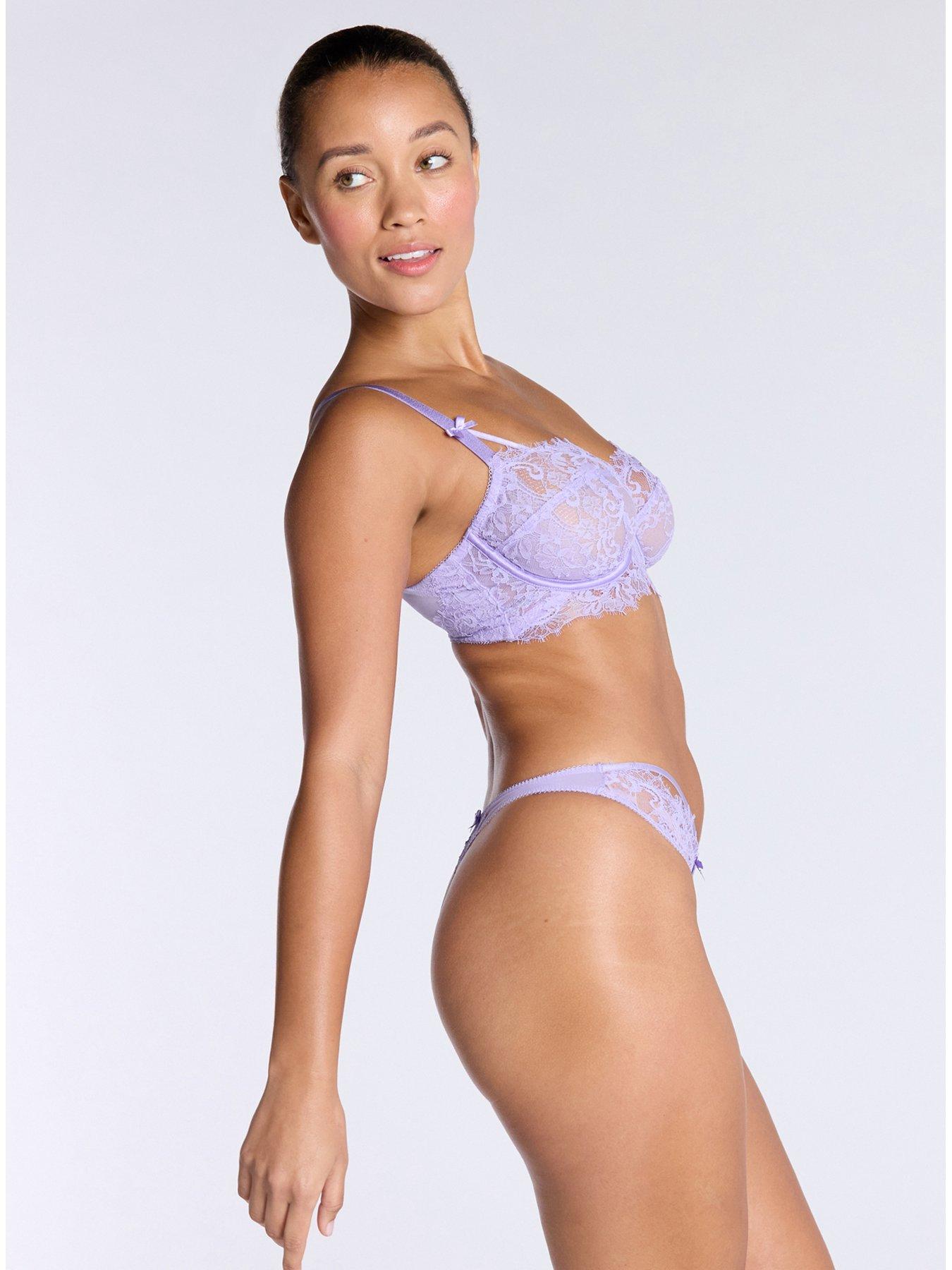  image of boux-avenue-iris-balconette-bra-lavender