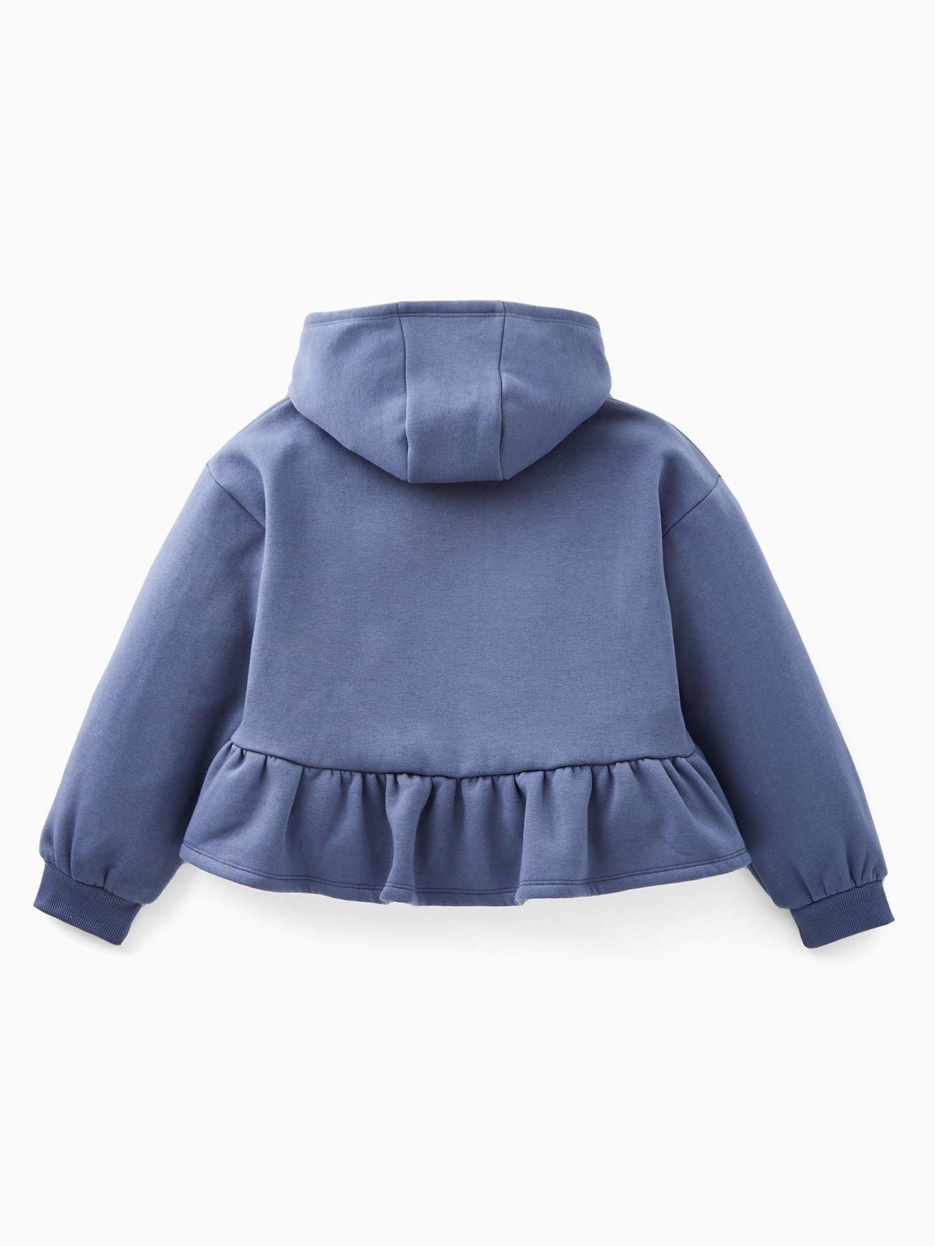 back image of v-by-very-girls-peplum-hoody-dusky-blue