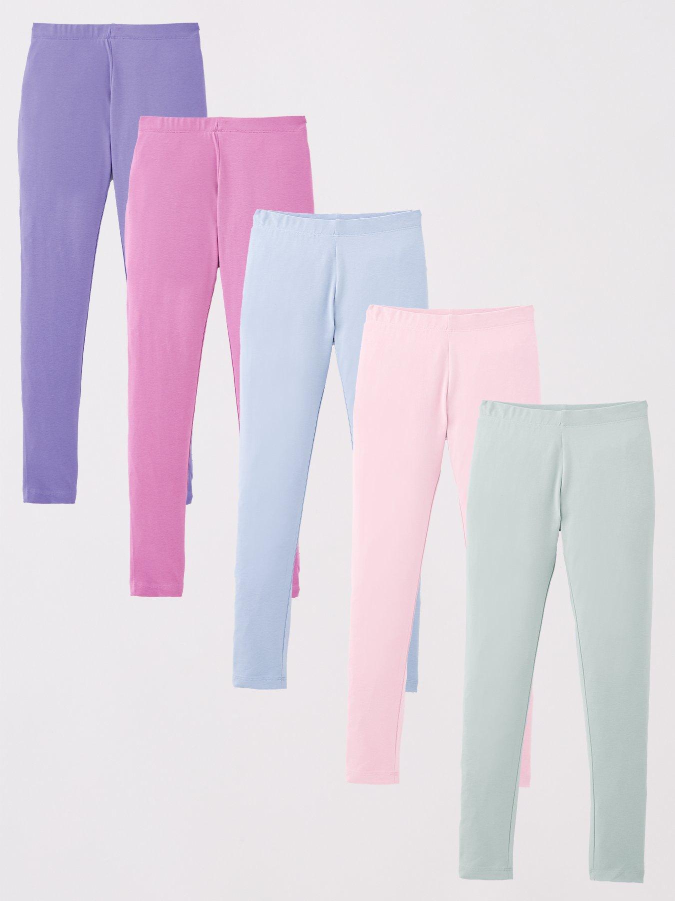 Image 1 of 5 of V by Very Girls 5 Pack Leggings - Multi