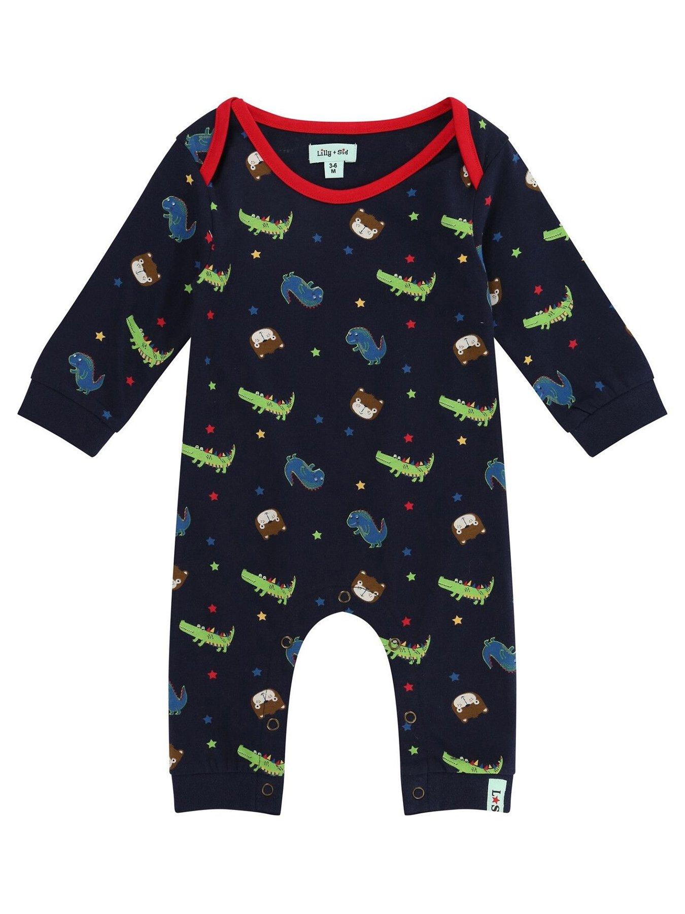 undefined Baby Boys Dino Playsuit - Multi