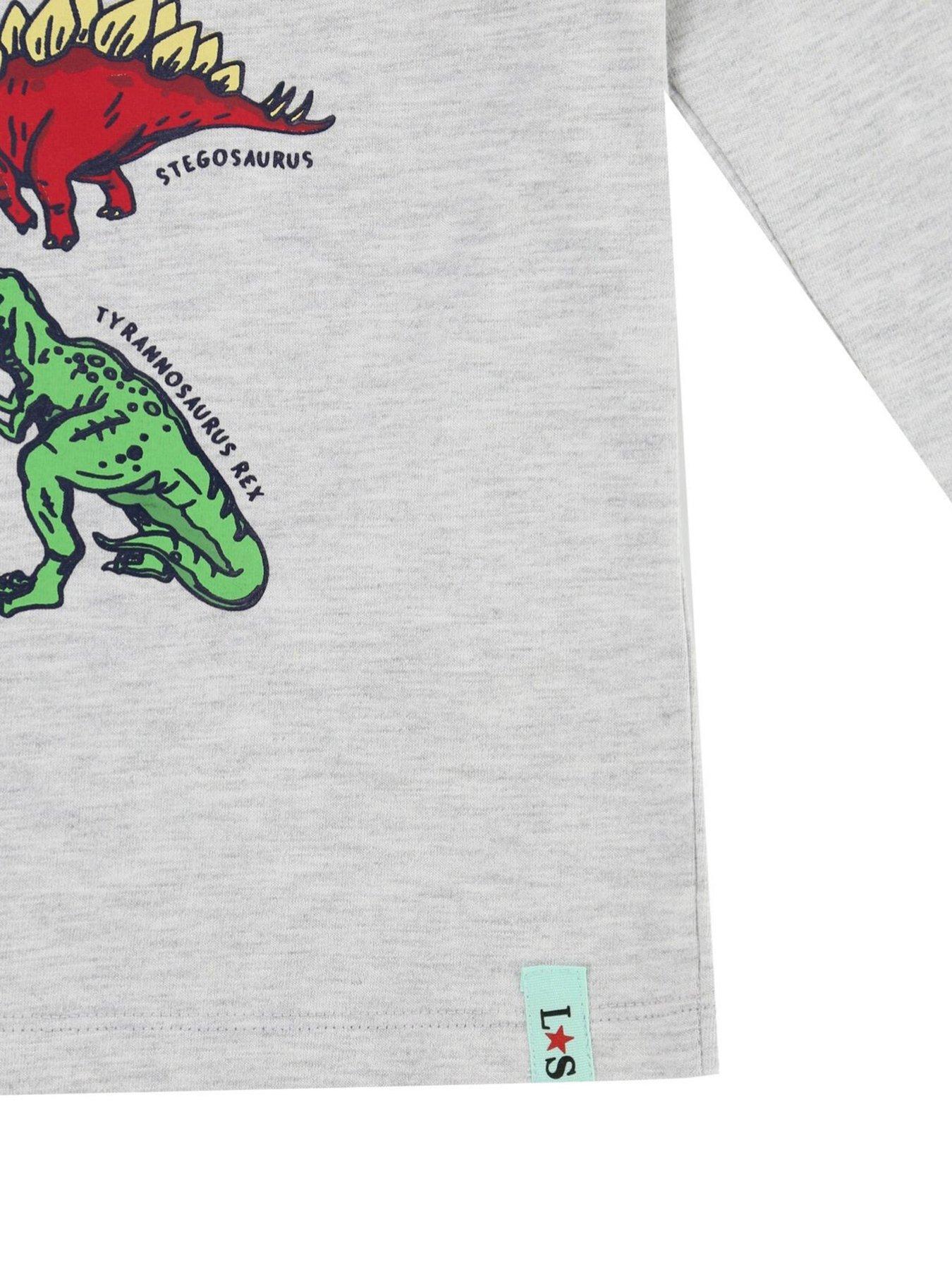  image of lilly-sid-boys-multi-dino-top-grey