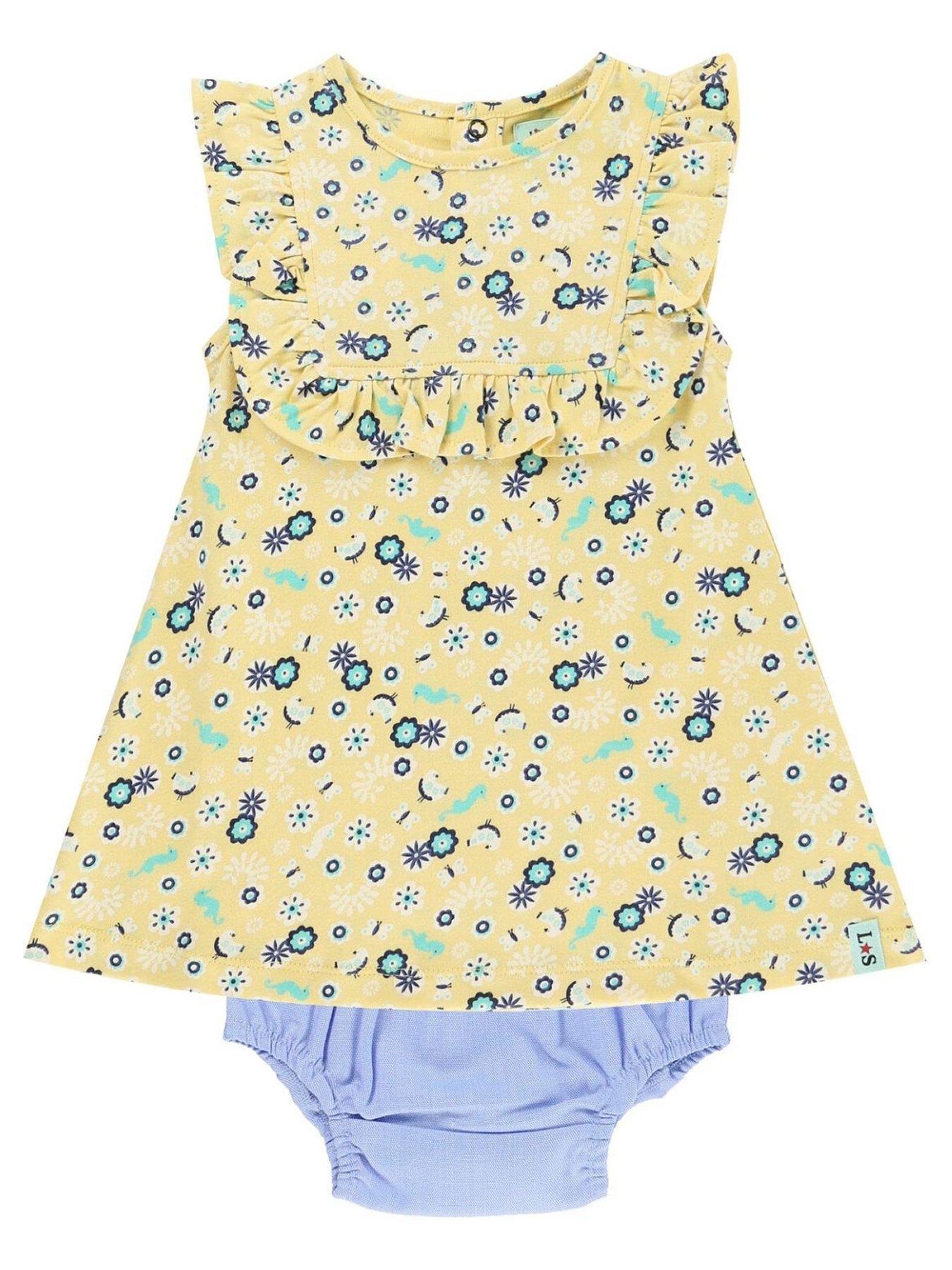 lilly-sid-baby-girls-frill-tunic-and-chambray-shorts-multi