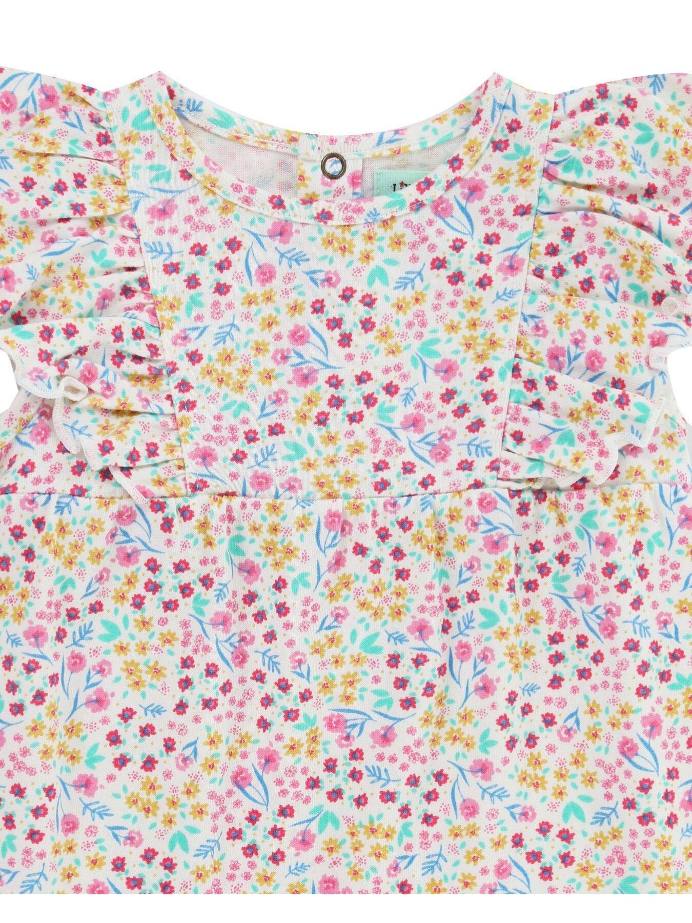  image of lilly-sid-baby-girls-floral-tunic-and-cropped-leggings-blue