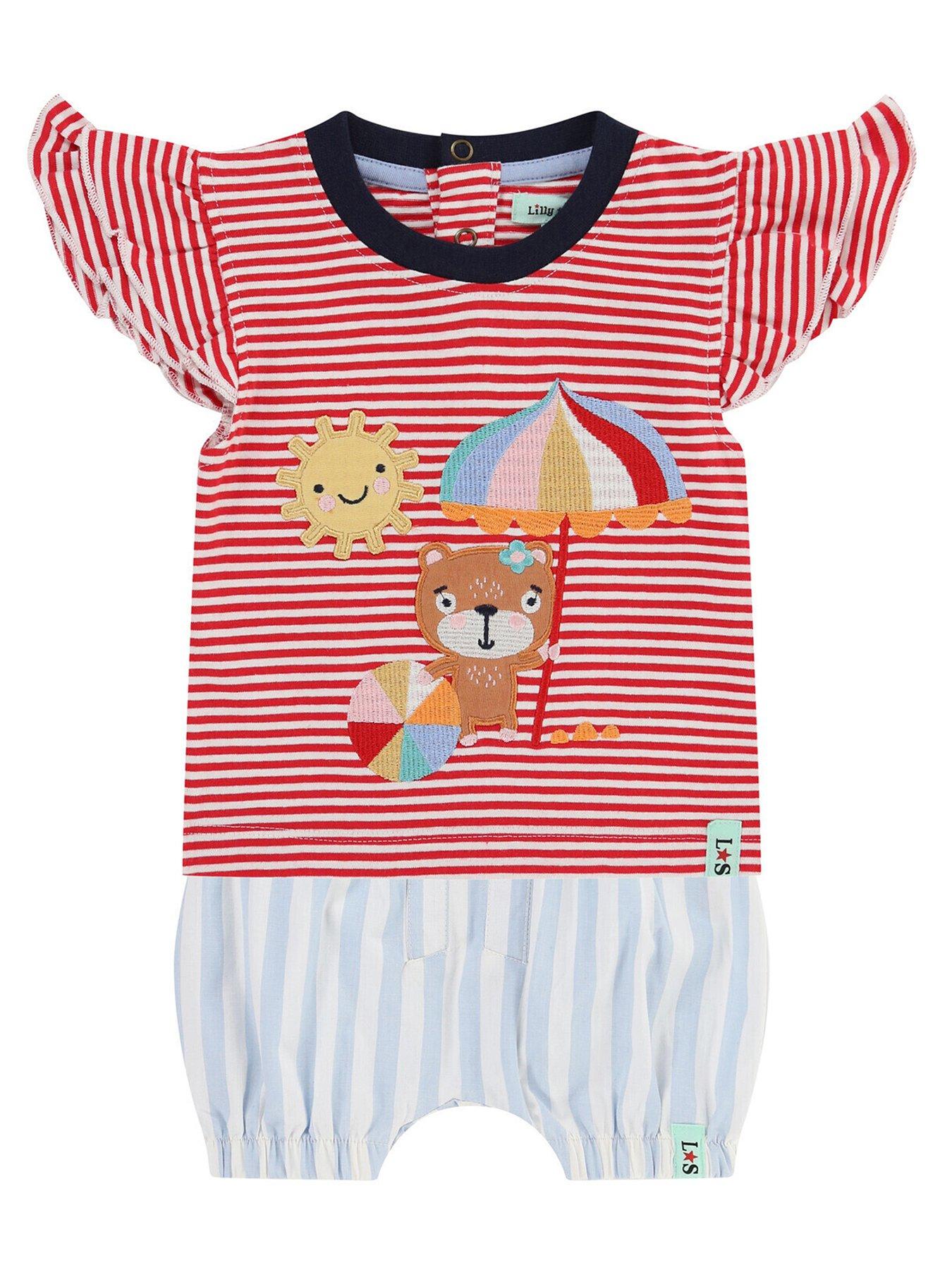 undefined Baby Girls Stripe Short Set - Multi