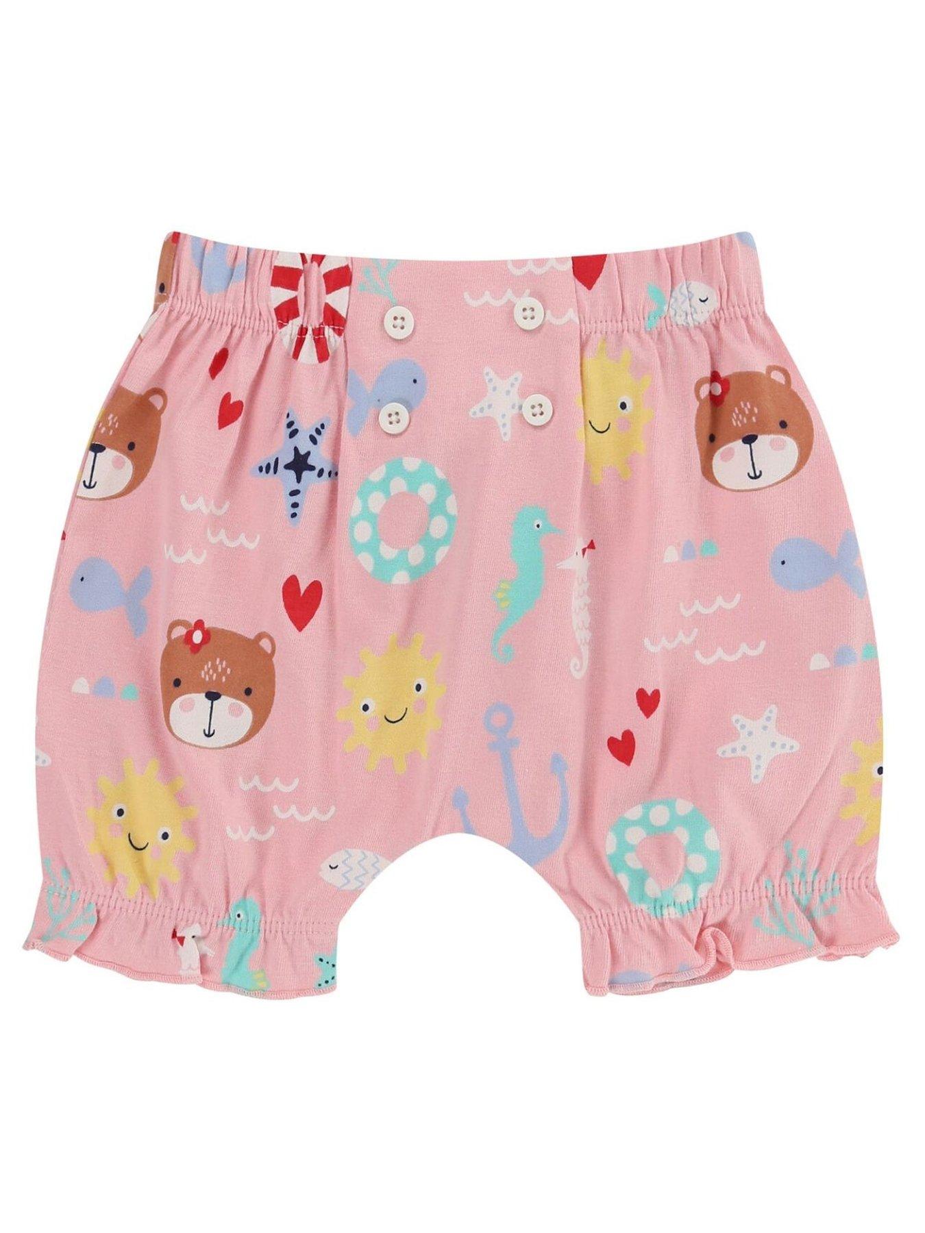 Image 2 of 6 of Lilly + Sid Baby Girls Beach Hut Applique T-Shirt &amp; Short Set - Multi