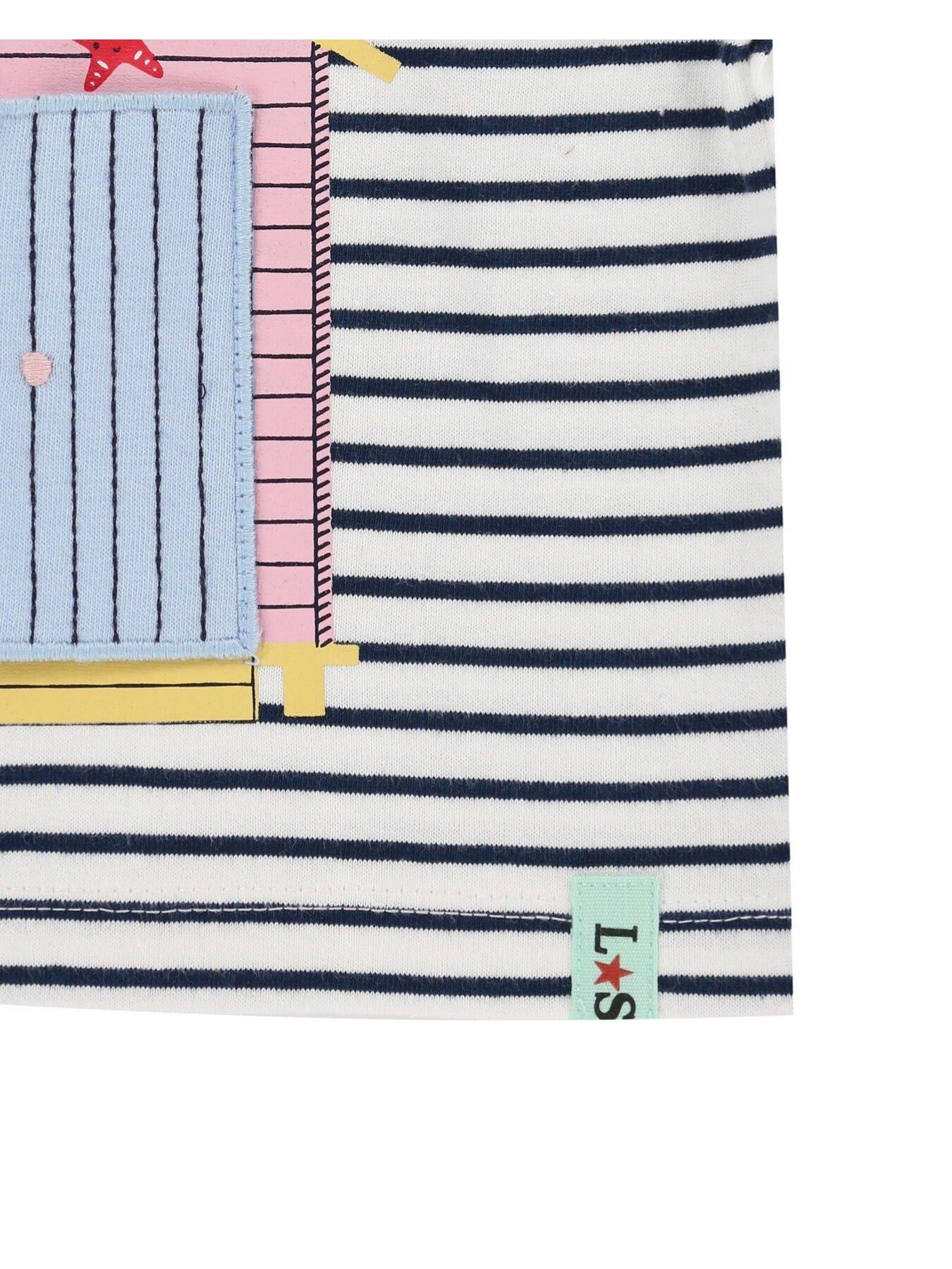 Image 5 of 6 of Lilly + Sid Baby Girls Beach Hut Applique T-Shirt &amp; Short Set - Multi