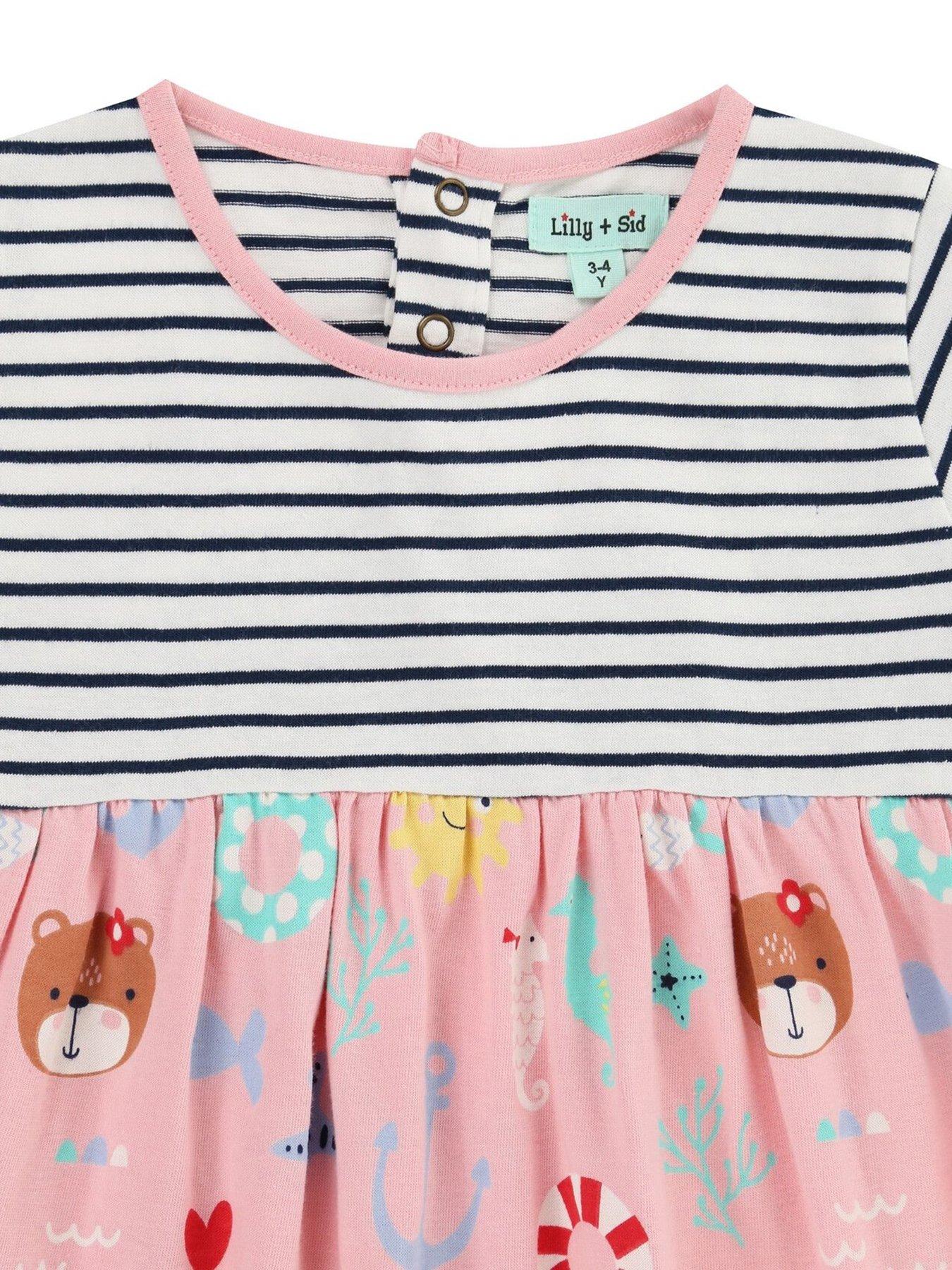  image of lilly-sid-girls-lilly-friendsstripe-dress-multi