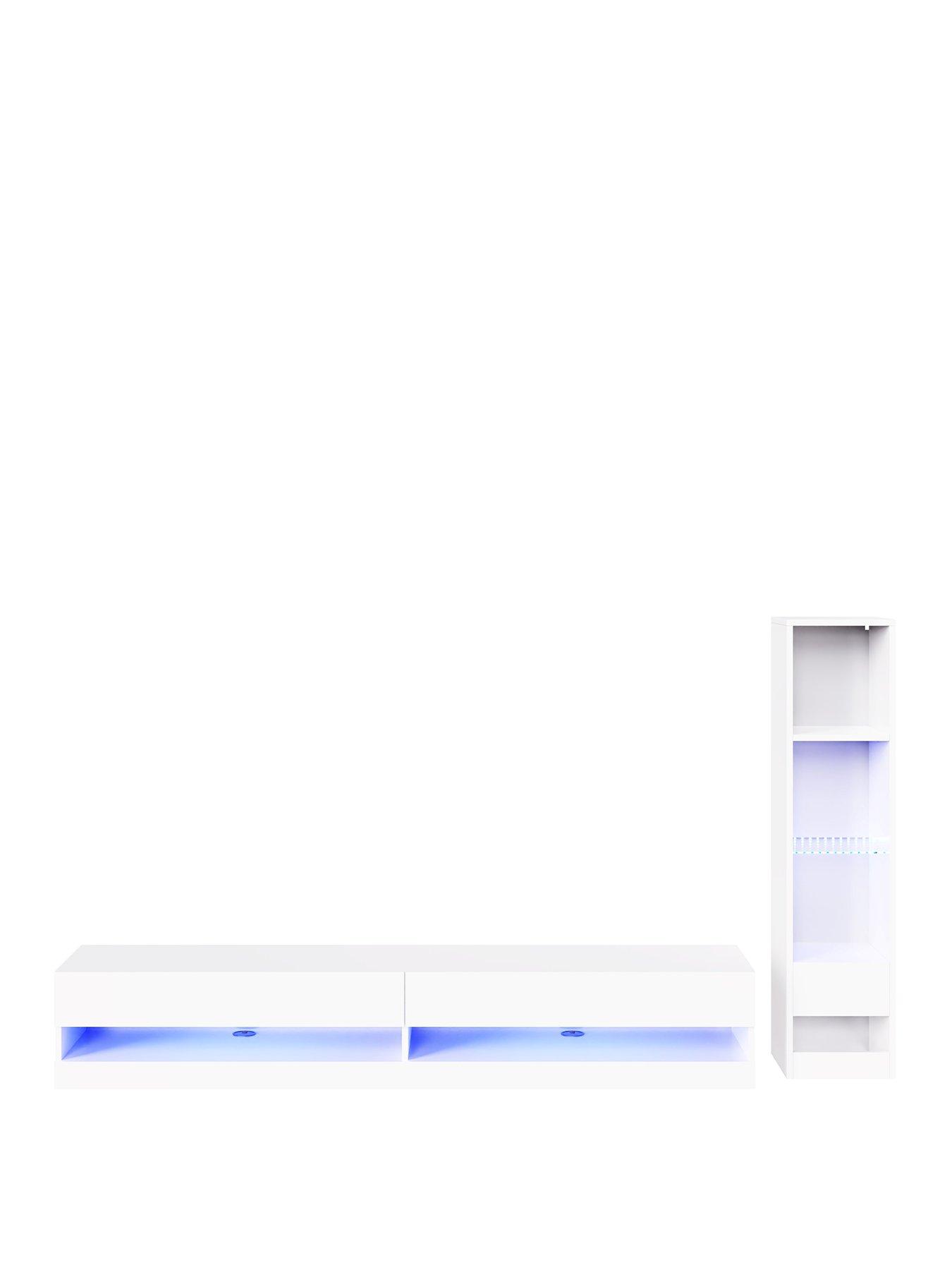  image of gfw-galicia-180-cmnbsptv-unit-nbspshelf-unit-with-led-lightsnbsp--fits-up-to-80-inch-tv-white