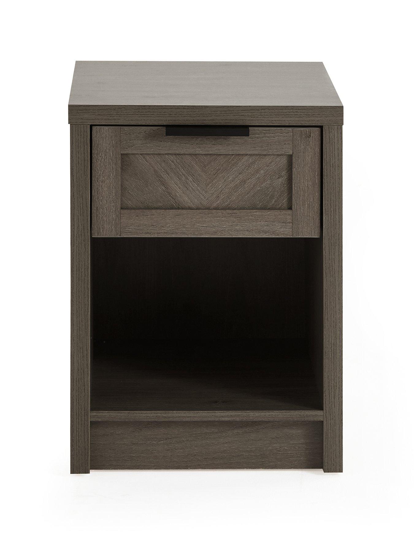 Image 2 of 7 of Very Home Chevry Side Table - Dark Oak
