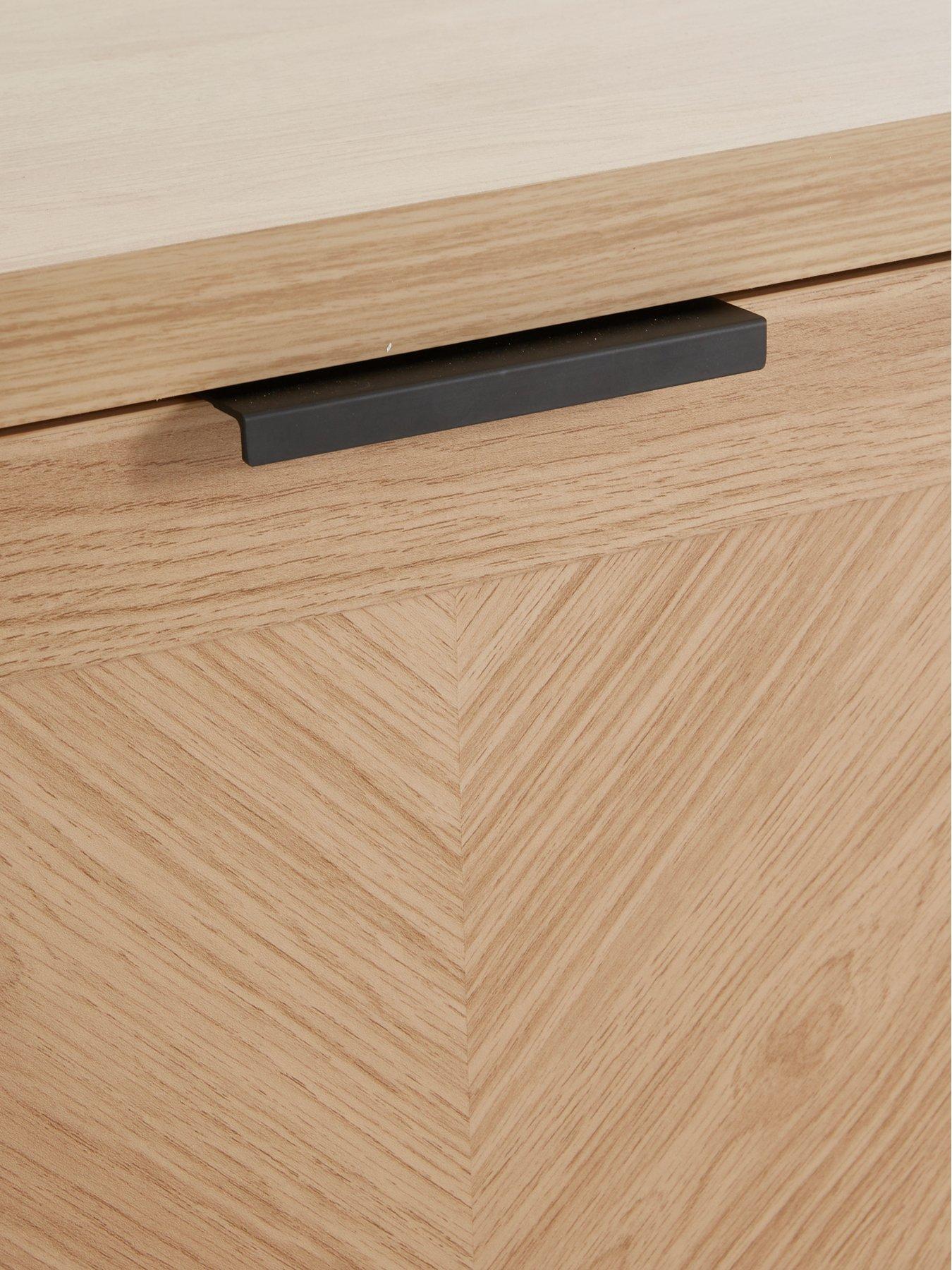 Image 5 of 7 of Very Home Chevry TV&nbsp;Unit - Oak -&nbsp;fits up to 65 inch TV