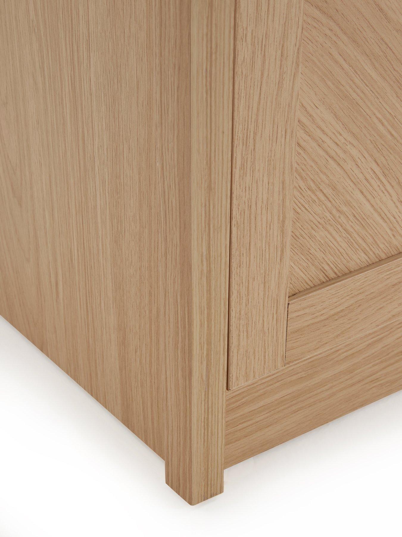 Image 6 of 7 of Very Home Chevry TV&nbsp;Unit - Oak -&nbsp;fits up to 65 inch TV