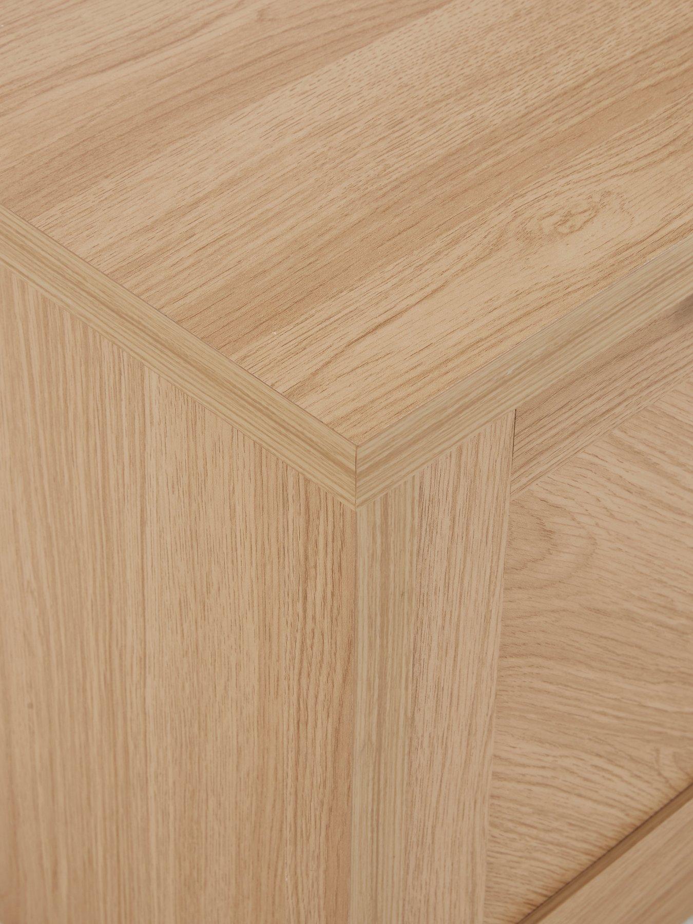 Image 7 of 7 of Very Home Chevry TV&nbsp;Unit - Oak -&nbsp;fits up to 65 inch TV