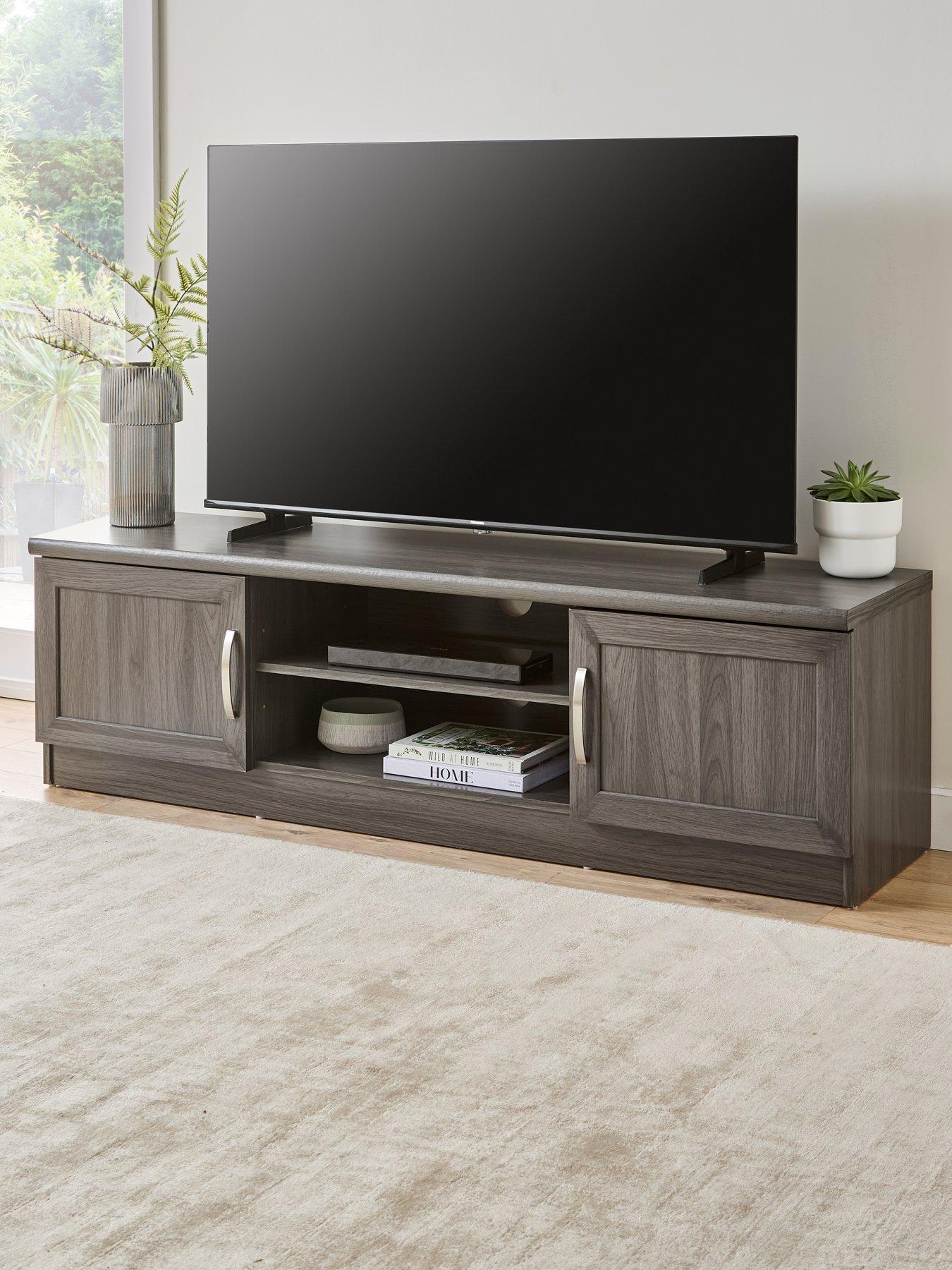 The Very Collection Camberley TV Unit - fits up to 65 inch - Dark Oak