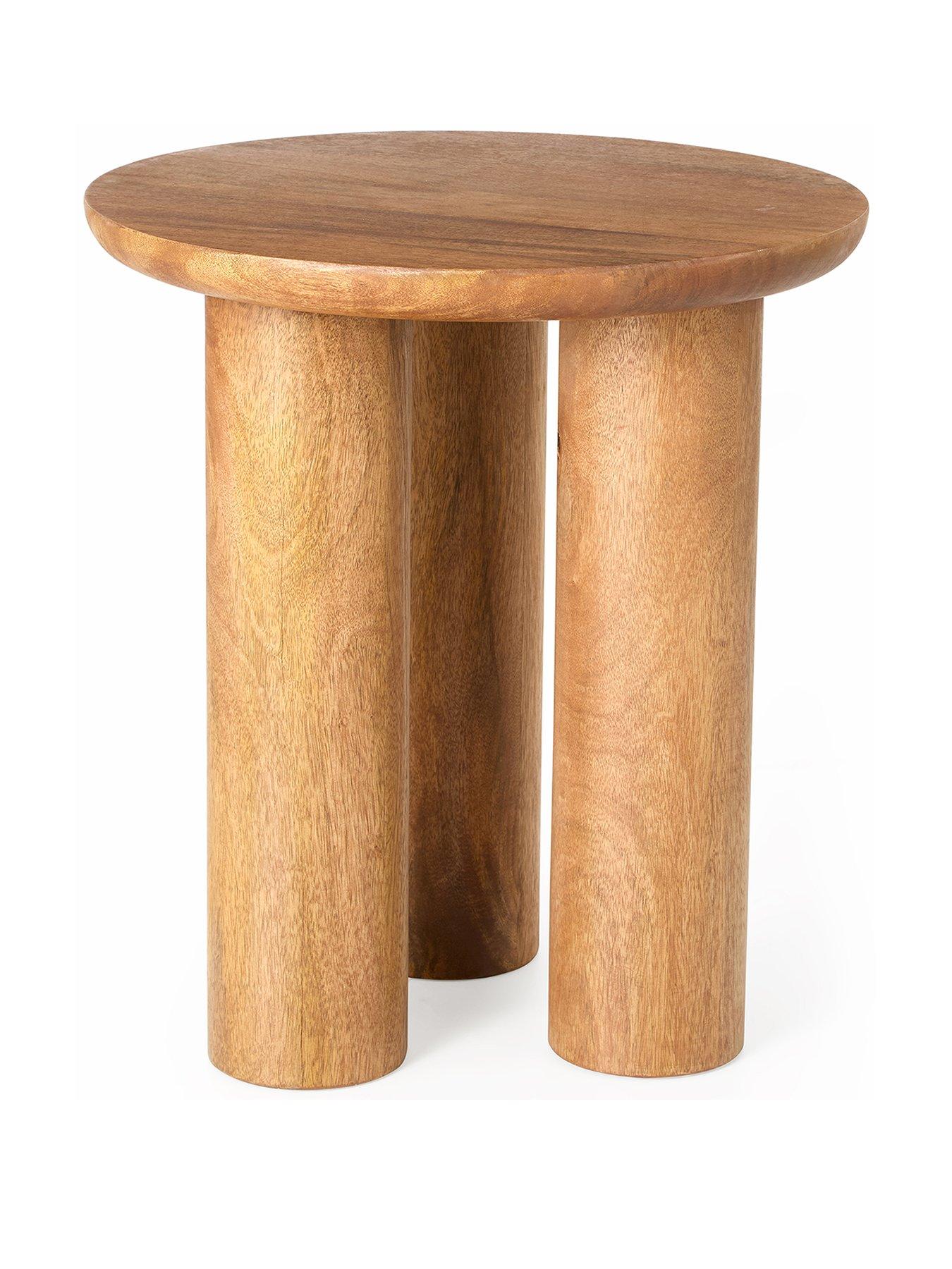  image of very-home-lora-ready-assembled-side-table-walnut-fscreg-certified