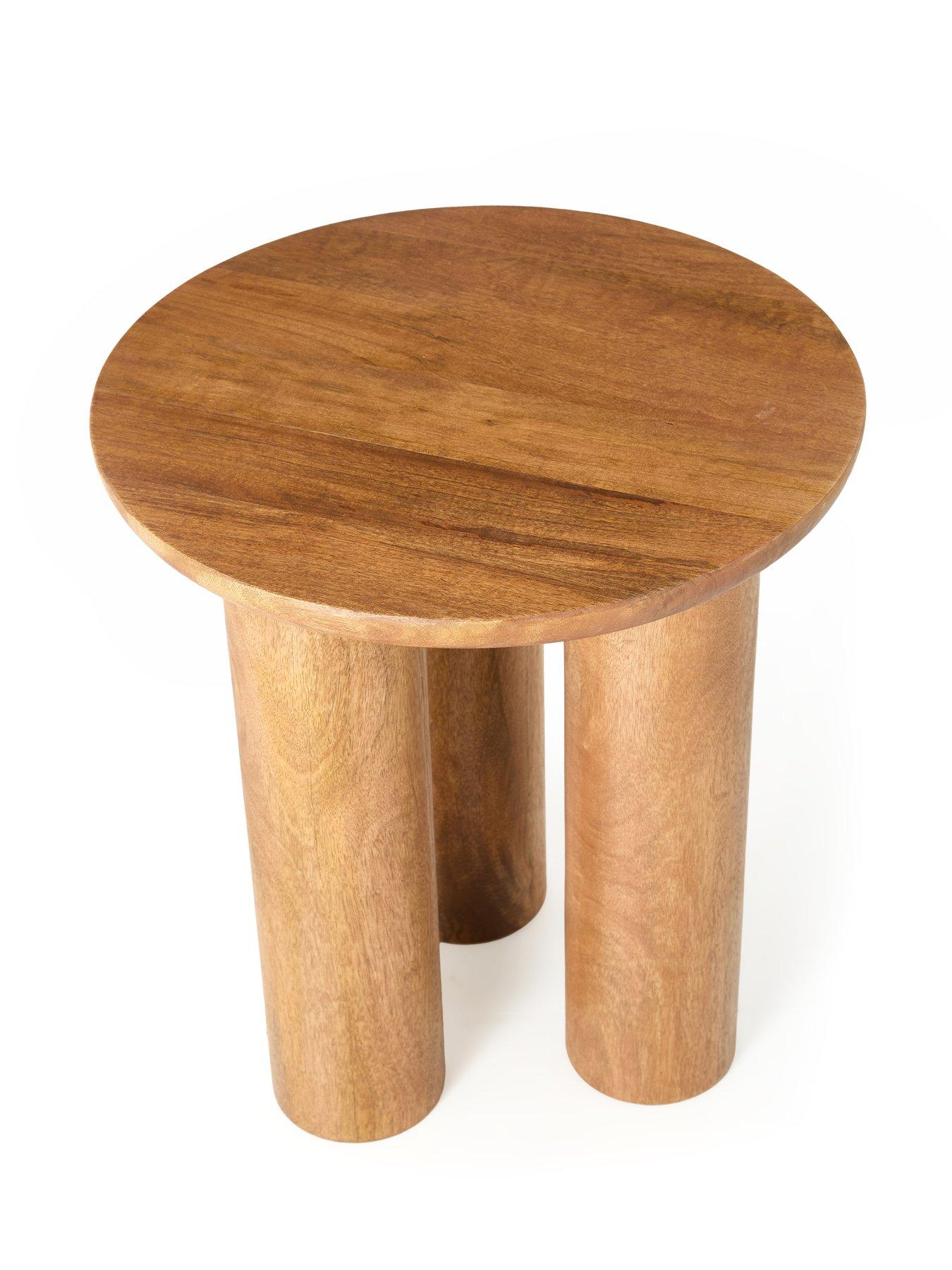  image of very-home-lora-ready-assembled-side-table-walnut-fscreg-certified