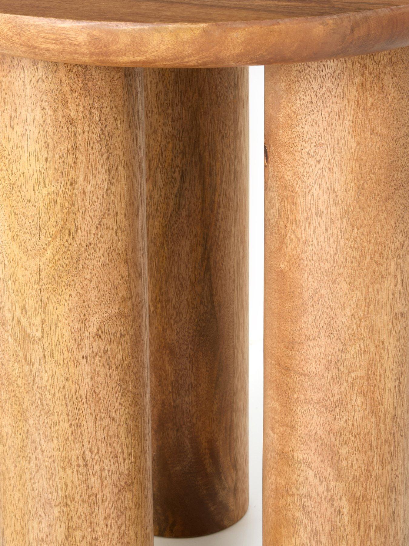  image of very-home-lora-ready-assembled-side-table-walnut-fscreg-certified