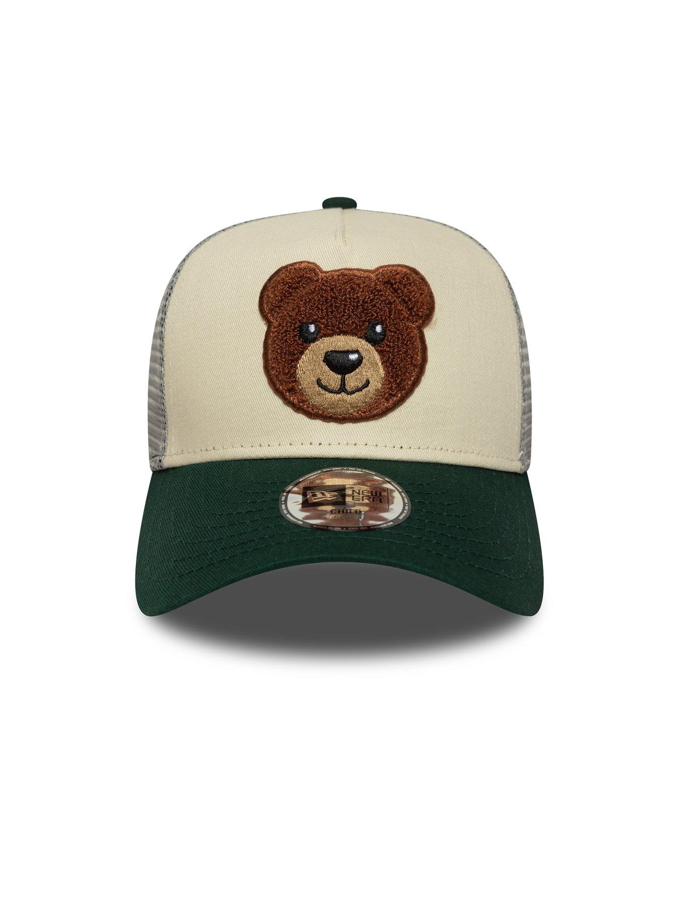 Image 2 of 4 of New Era Kids Child Boucle Bear Trucker Cap -cream