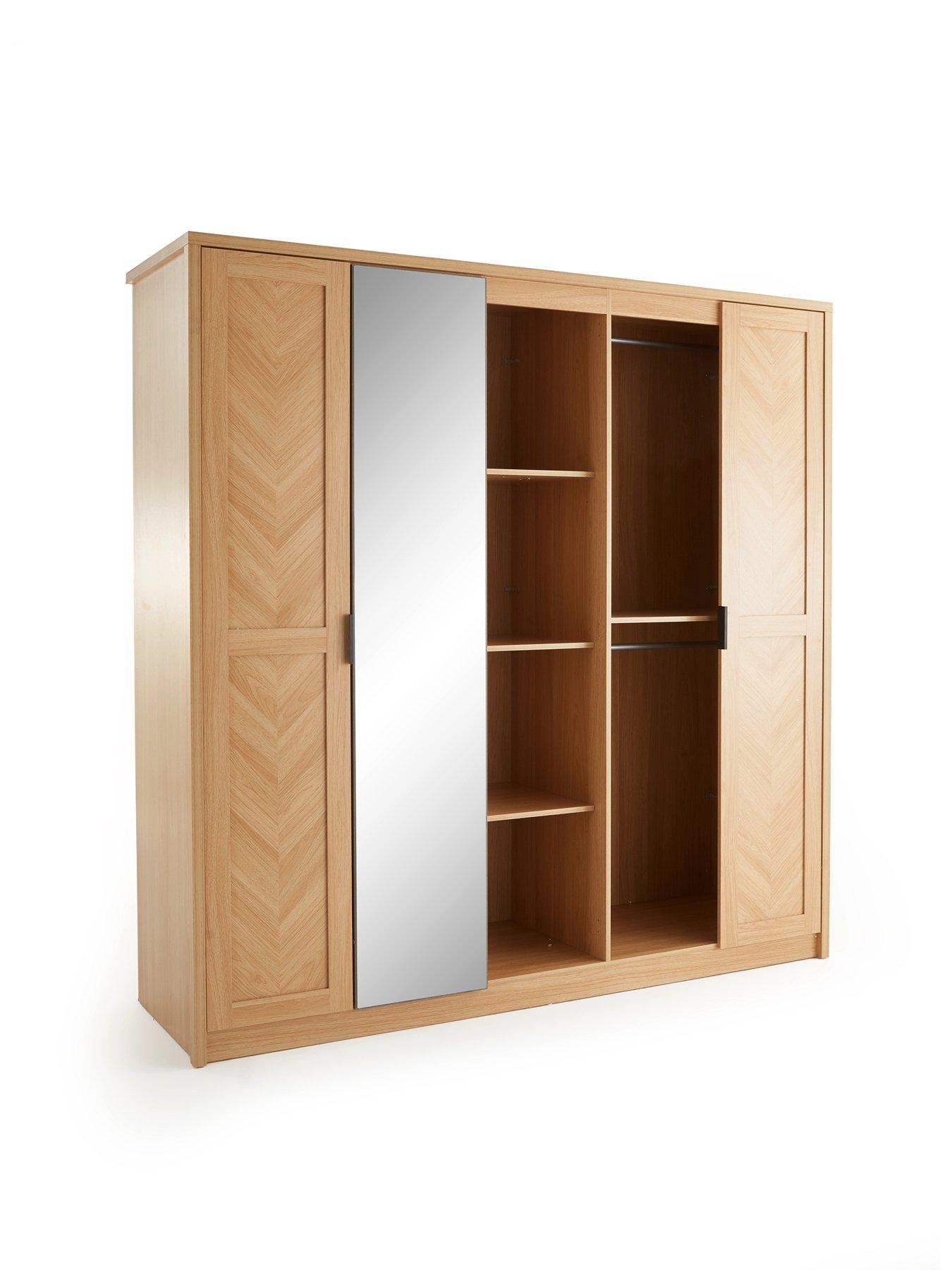 Image 3 of 7 of Very Home Chevry 5 Door Mirrored Wardrobe