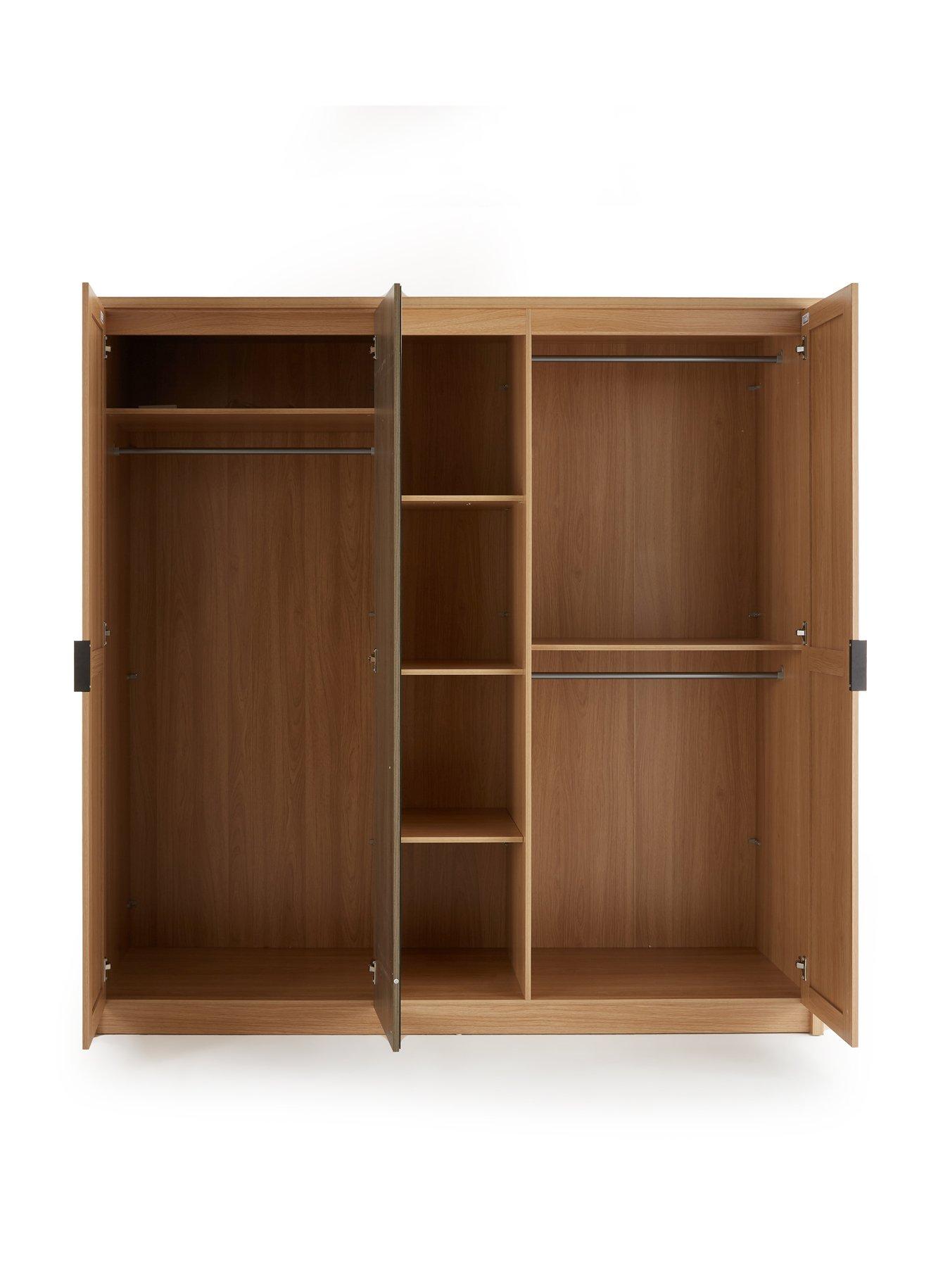 Image 4 of 7 of Very Home Chevry 5 Door Mirrored Wardrobe