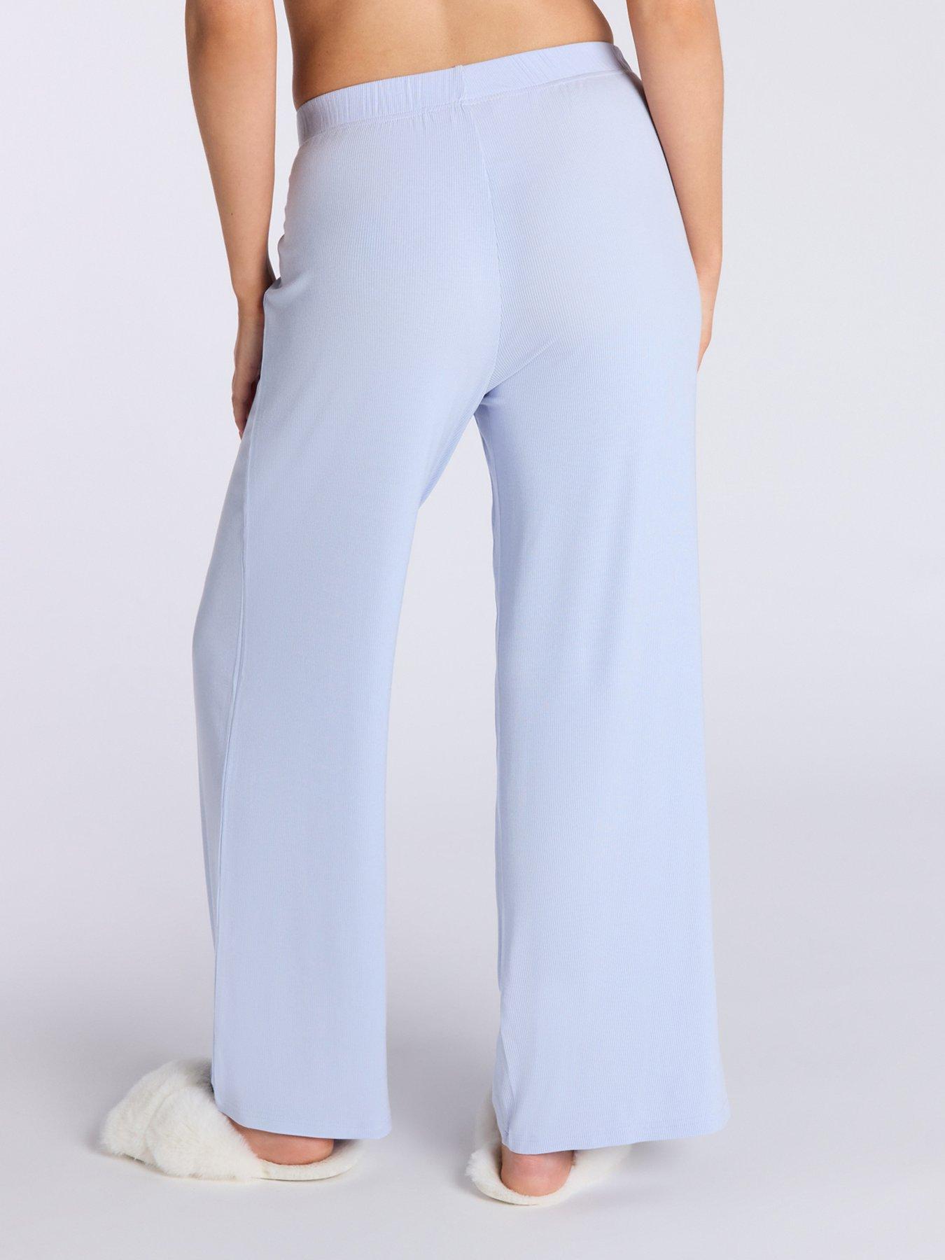  image of boux-avenue-rib-modal-pant-dove-grey