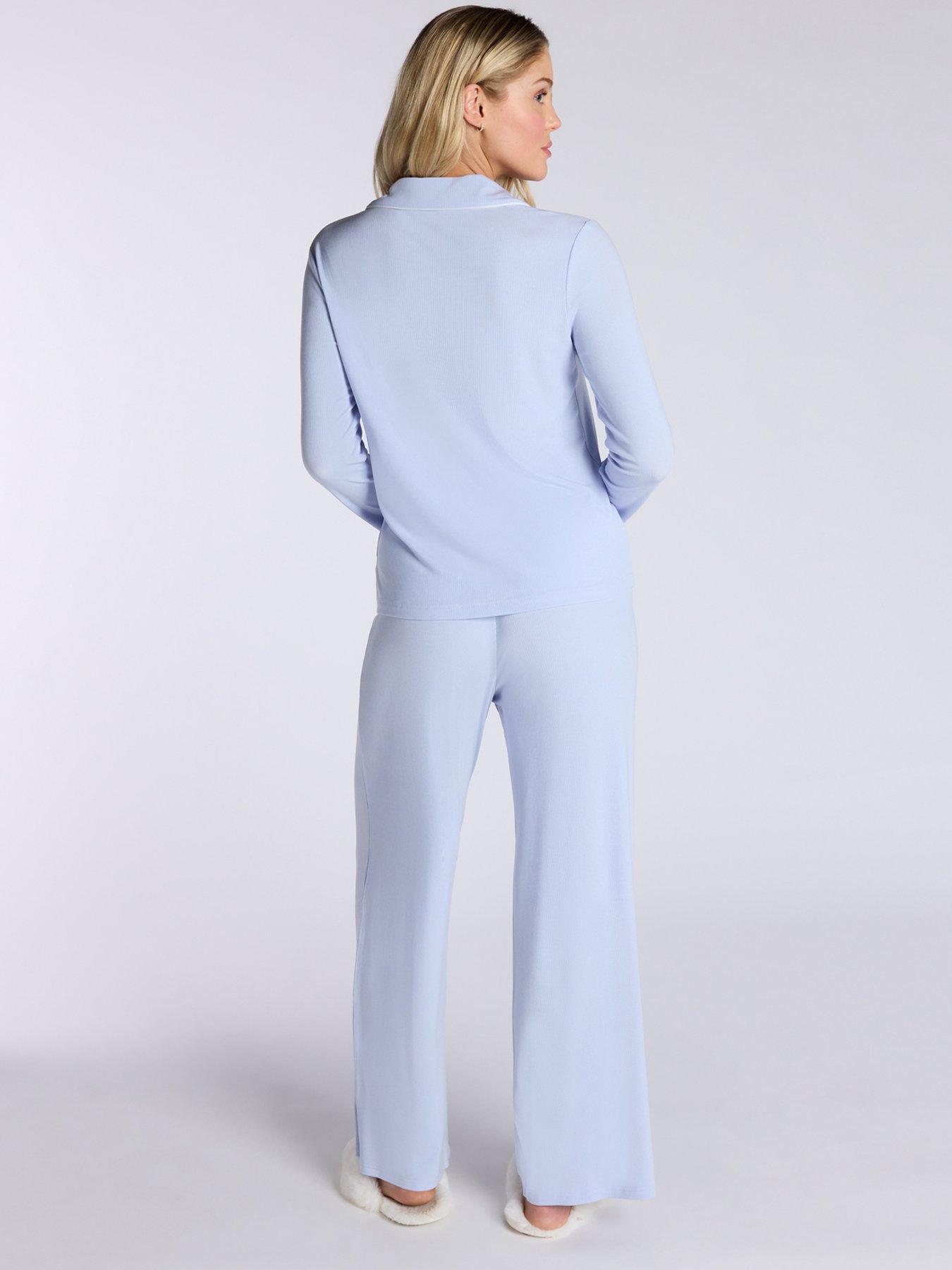  image of boux-avenue-rib-modal-pant-dove-grey
