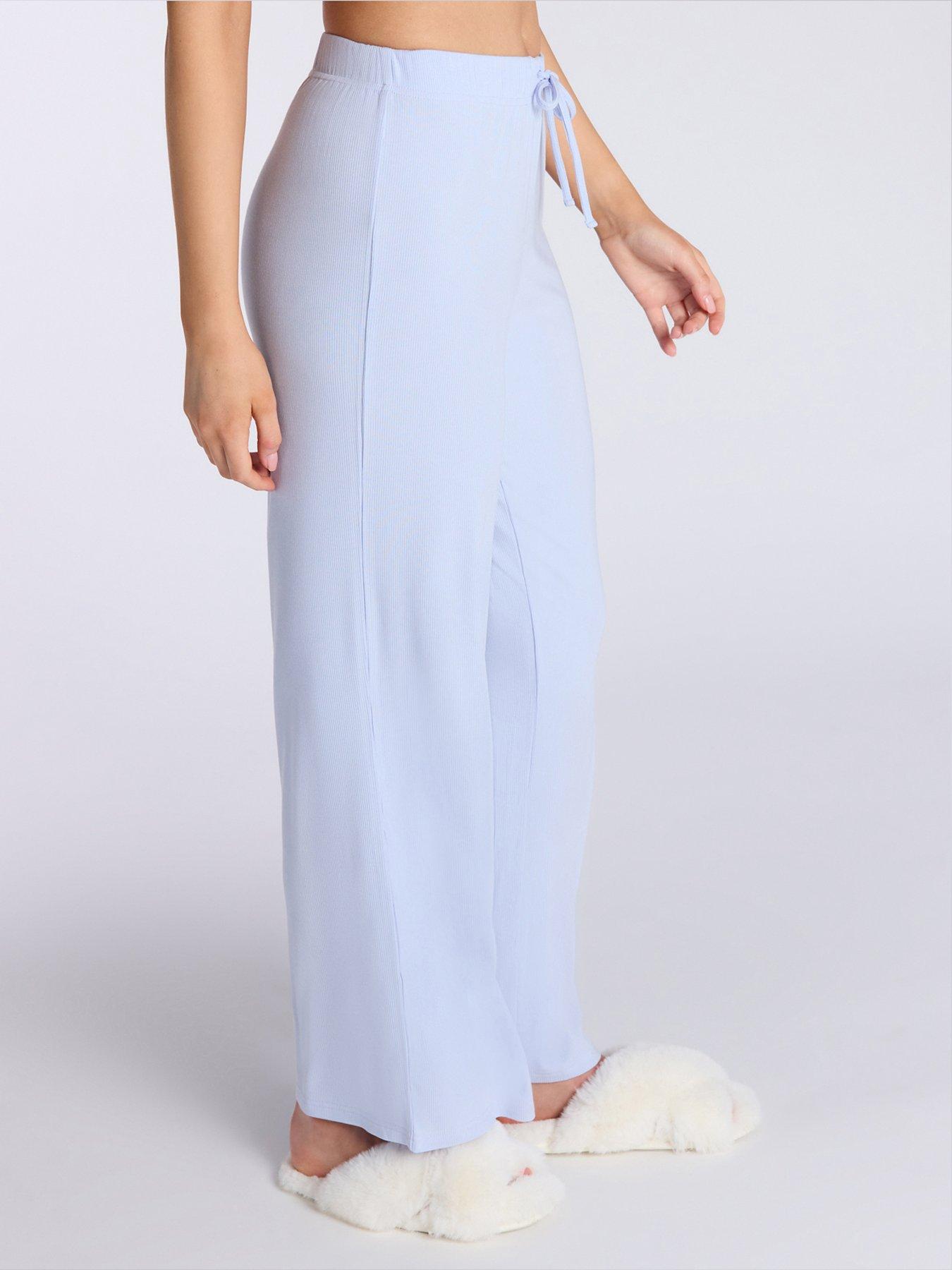  image of boux-avenue-rib-modal-pant-dove-grey