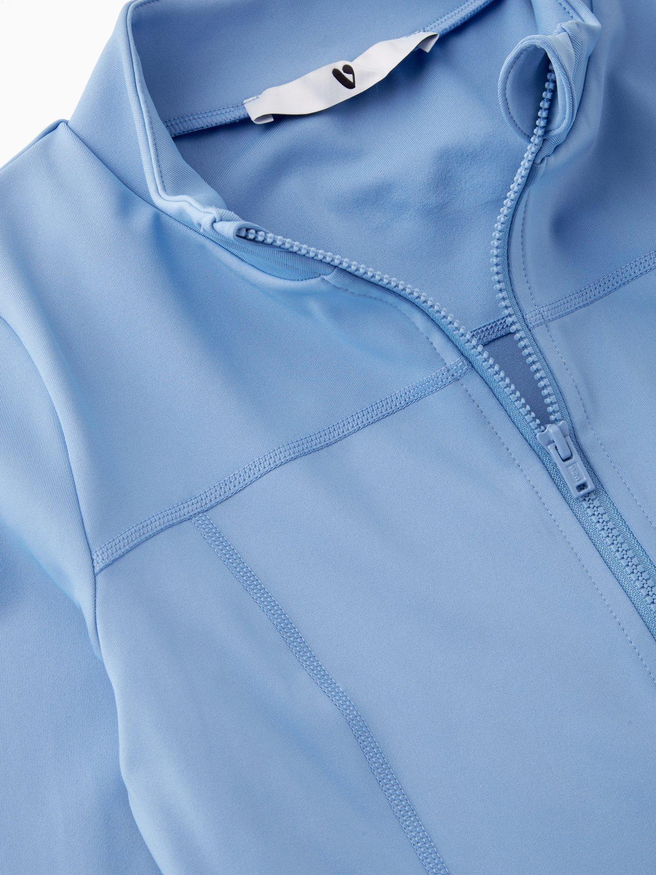  image of the-very-collection-girls-sports-legging-and-zip-up-top-set-blue